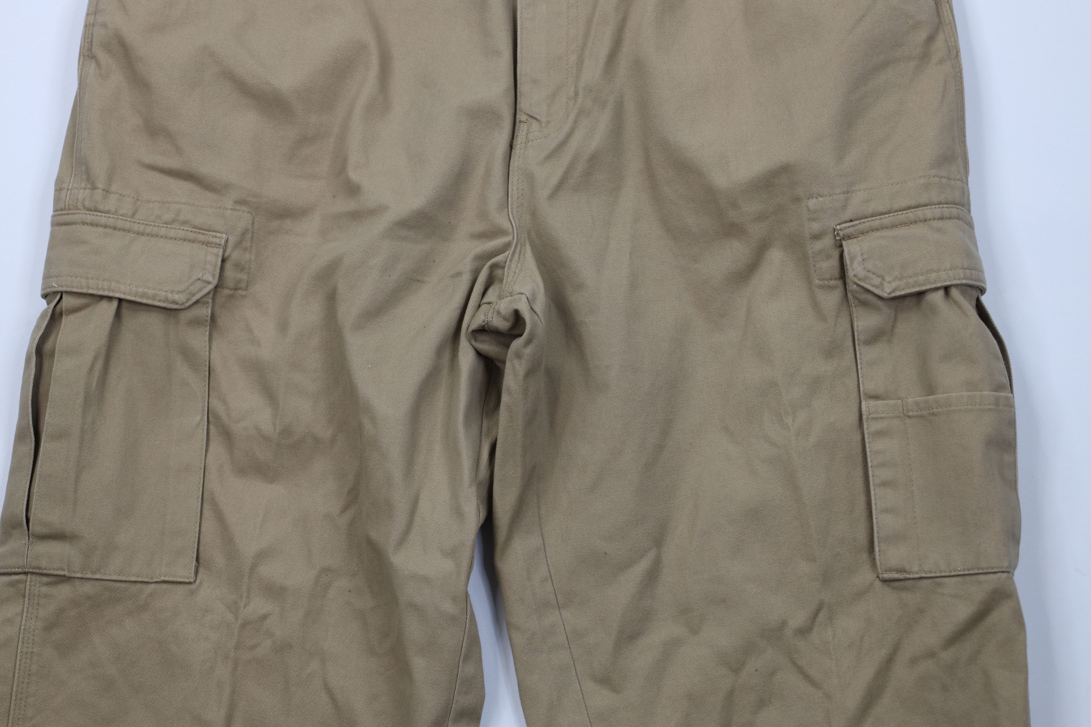 Cabelas Vintage 90s Cabelas Baggy Wide Leg Cargo Pants Beige Cotton Size US 38 / EU 54 - 3 Thumbnail