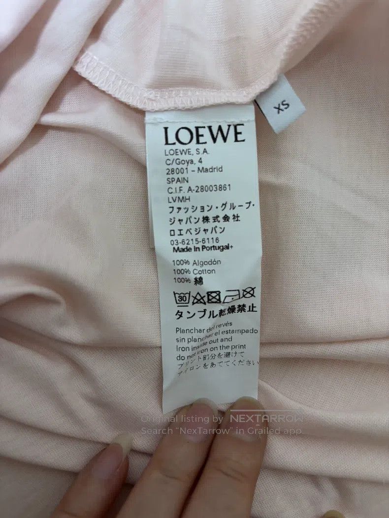 Loewe Loewe Pink Mini Elephant Short Sleeve T-Shirt Size XS / US 0-2 / IT 36-38 - 4 Thumbnail