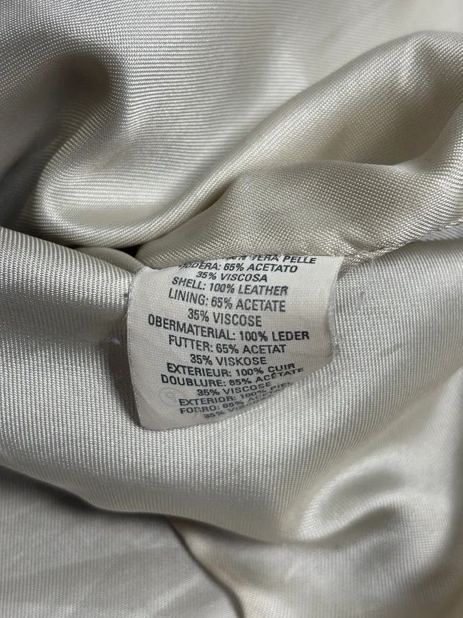 Armani 2000s Archive Eroded Marble Effect Leather Jacket Size US S / EU 44-46 / 1 - 9 Thumbnail