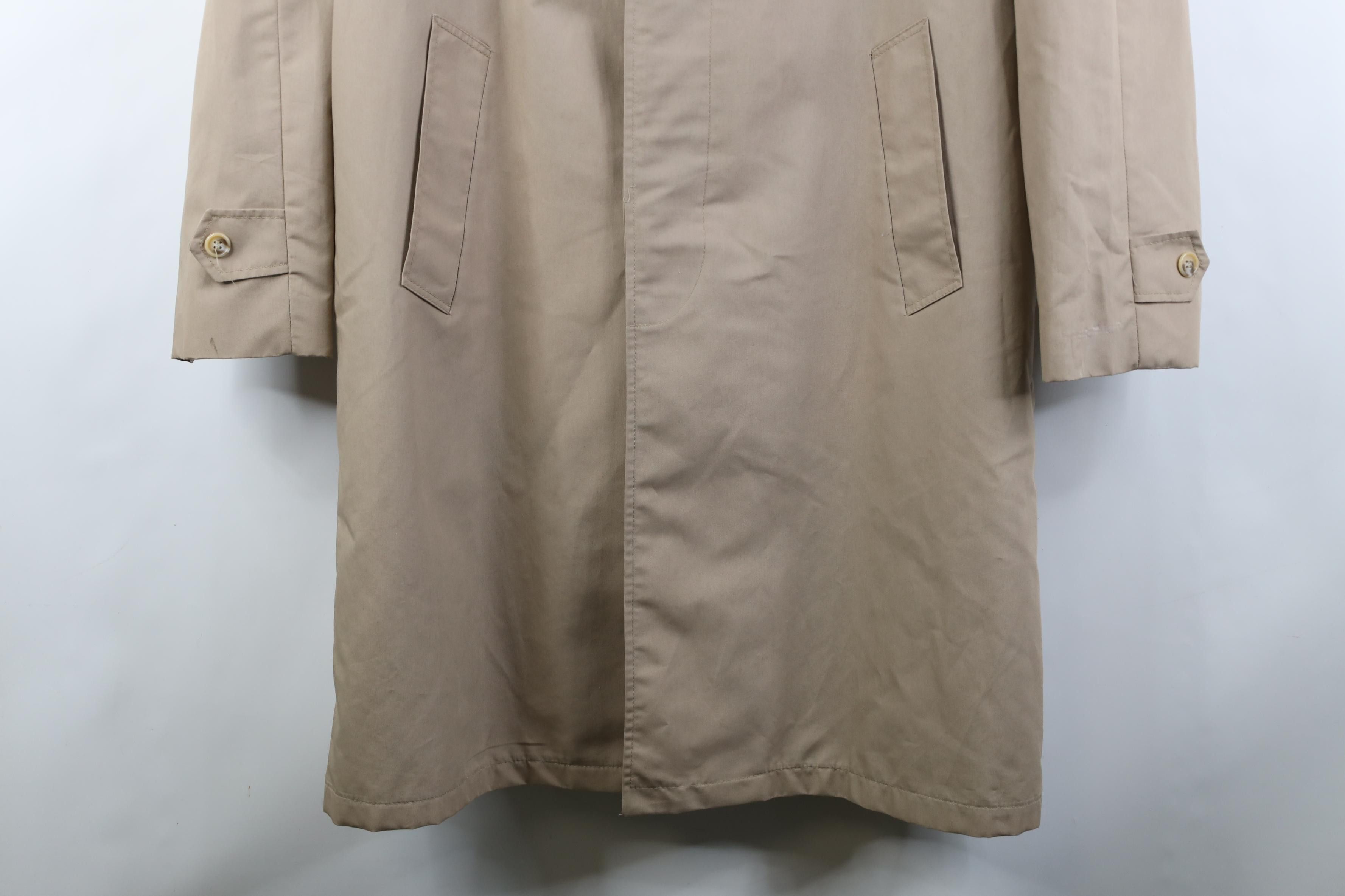 Vintage Vintage 70s Streetwear Trench Coat Rain Jacket Beige USA Size US XXL / EU 58 / 5 - 3 Thumbnail