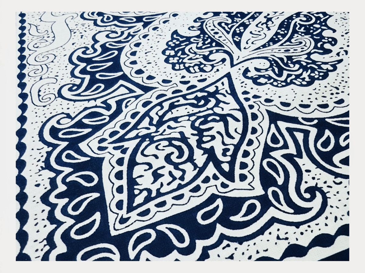 Polo Ralph Lauren INDIGO Printed Bandana COTTON Green Scarf handkerchief Size ONE SIZE - 8 Thumbnail