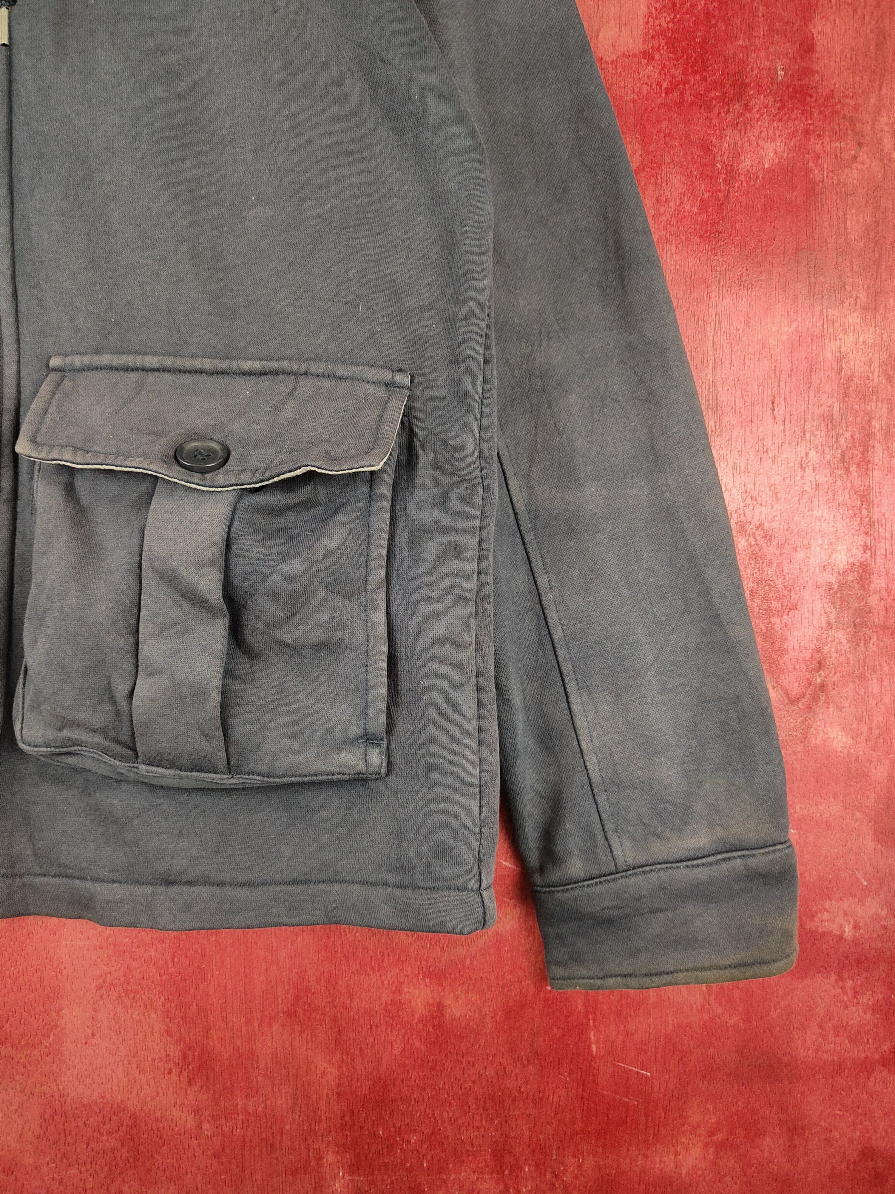 Japanese Brand Japan Dark Blue Faded Hoodie Sweaters #S2401 Size US M / EU 48-50 / 2 - 7 Thumbnail