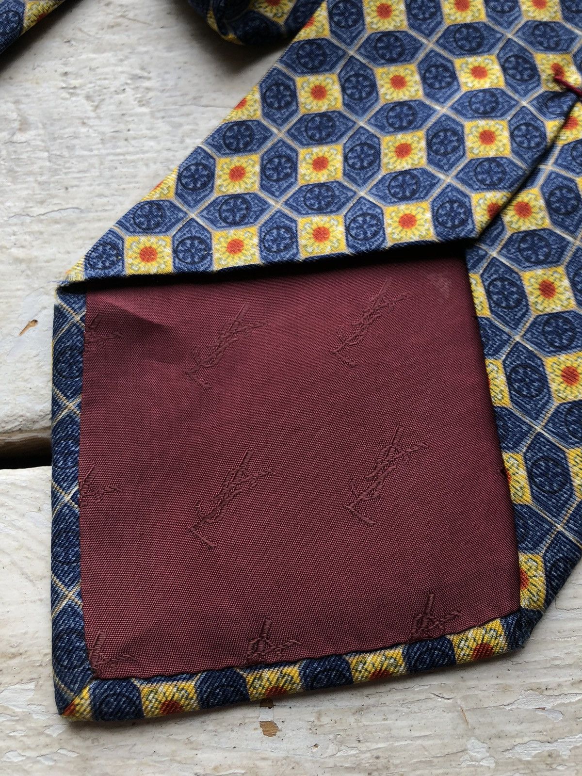 Vintage × Yves Saint Laurent ❗️RARE YSL luxury silk tie vintage paris hand made Size ONE SIZE - 4 Thumbnail