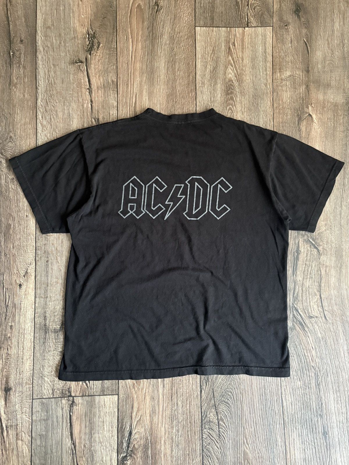 Vintage AC/DC ‘Black Ice’ Vintage Album Promo Tour Black T-Shirt Size US L / EU 52-54 / 3 - 6 Thumbnail
