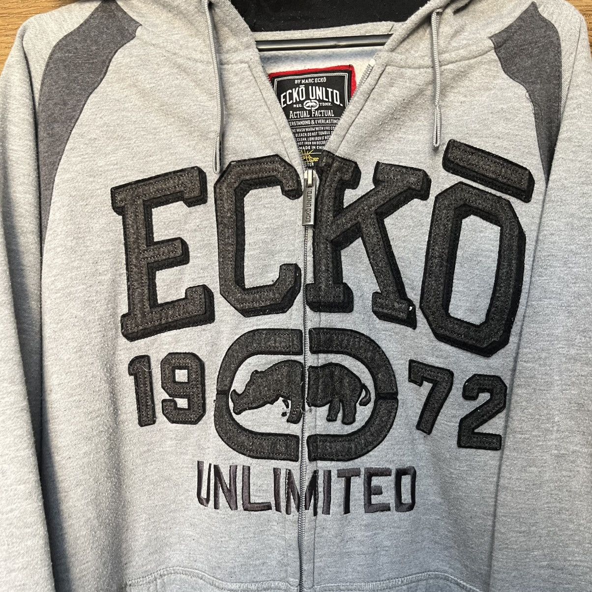 Ecko Unltd. Vintage Y2K Ecko UNLTD Zip Hoodie Big Logo Rap Size US XL / EU 56 / 4 - 4 Thumbnail