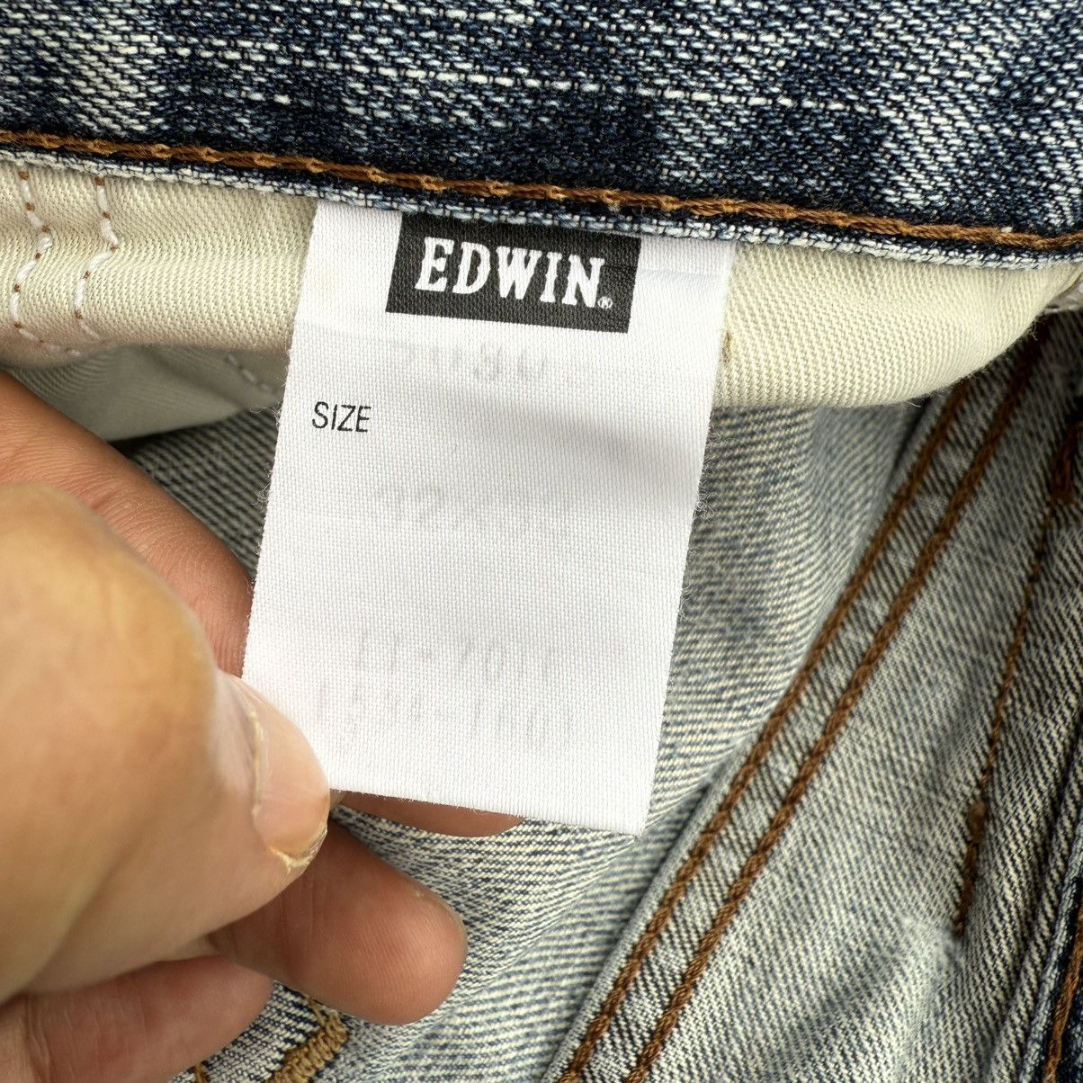 Edwin × Vintage VINTAGE EDWIN FADED RIPPEP JEAN DENIM PANTS Size US 32 / EU 48 - 15 Thumbnail