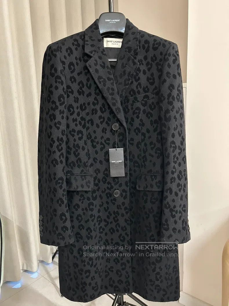 Saint Laurent Paris Saint Laurent Paris Leopard Print Wool Coat Size US S / EU 44-46 / 1 - 1 Thumbnail
