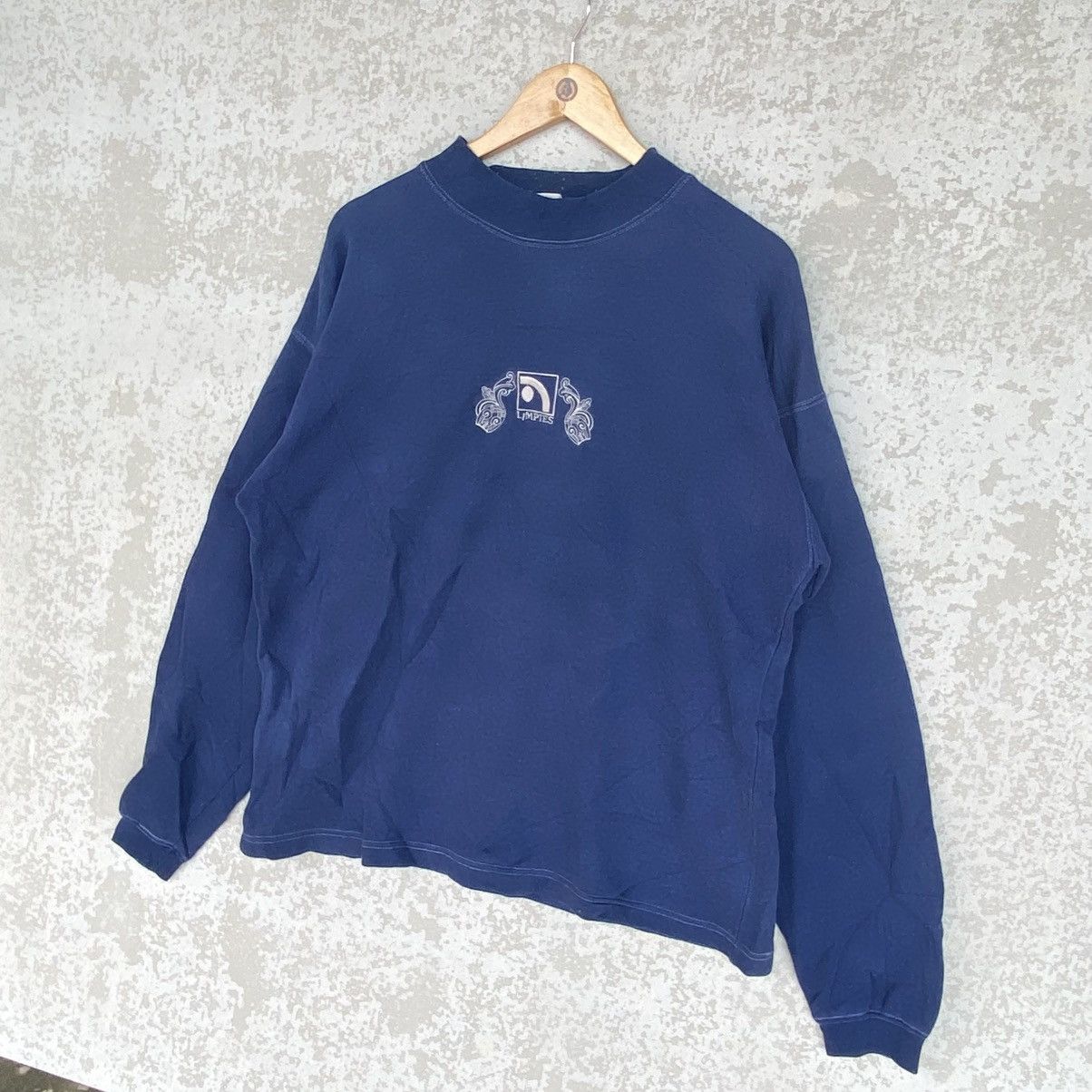 Other Vintage Limpies Embroidered Crewneck Sweatshirt Blue Size L Size L / US 10 / IT 46 - 2 Thumbnail