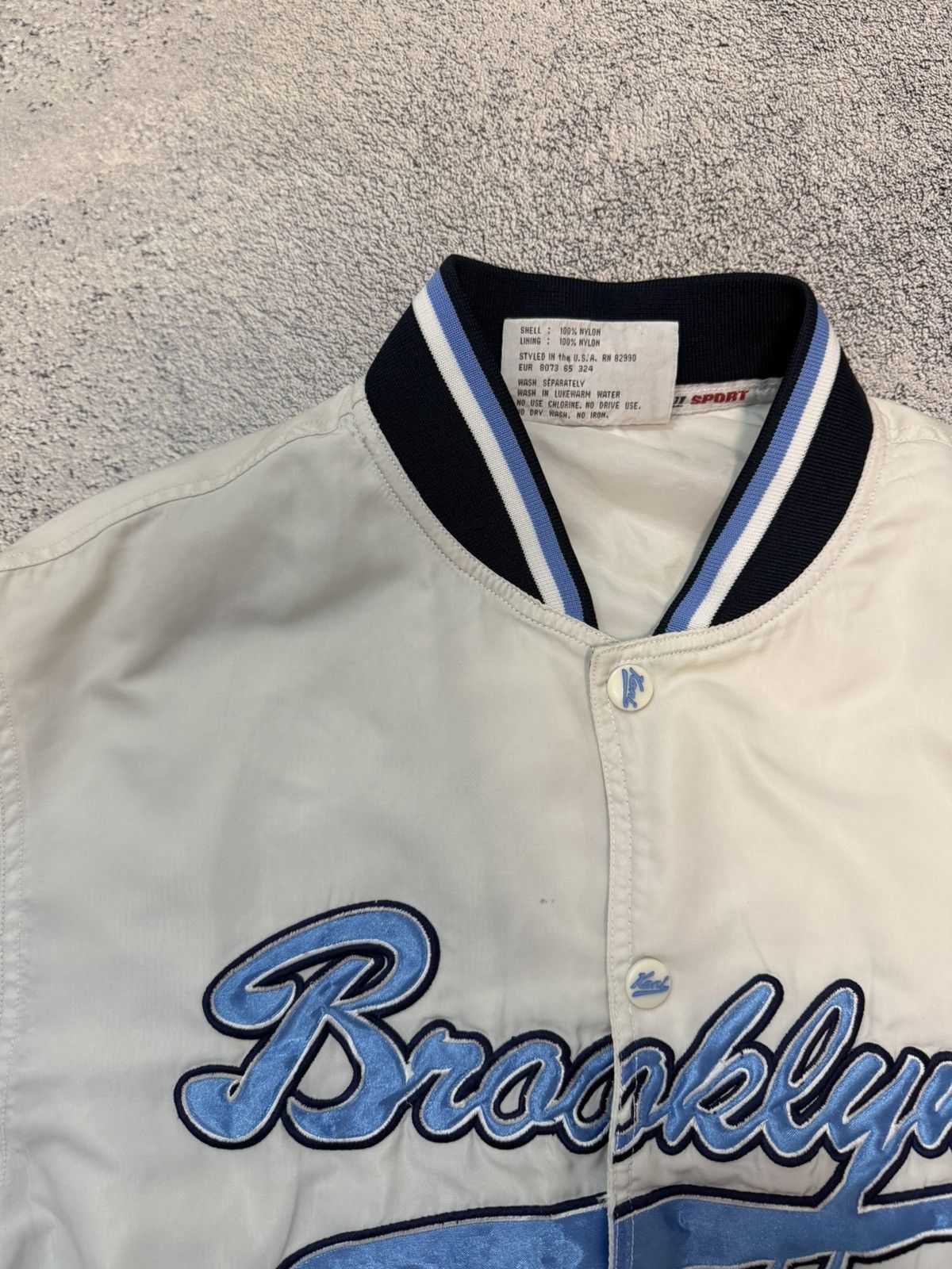 Karl Kani Karl Kani Brooklyn NYC Bomber Jacket Men M Varsity Vintage Size US M / EU 48-50 / 2 - 17 Thumbnail