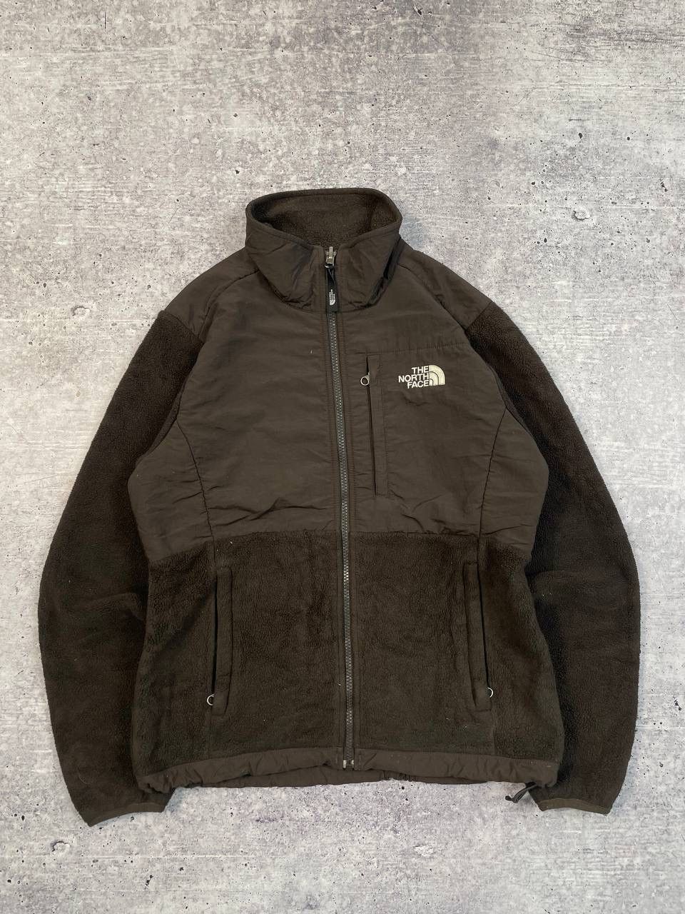 The North Face Vintage The North Face Brown Fleece Nylon Jacket Y2K Size S / US 4 / IT 40 - 1 Thumbnail