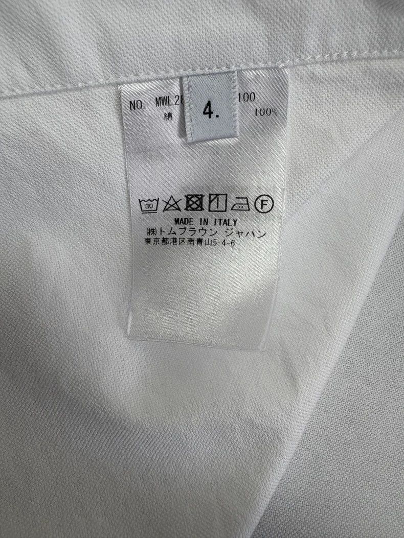 Thom Browne Thom Browne Color logo white shirt Size US XL / EU 56 / 4 - 7 Thumbnail
