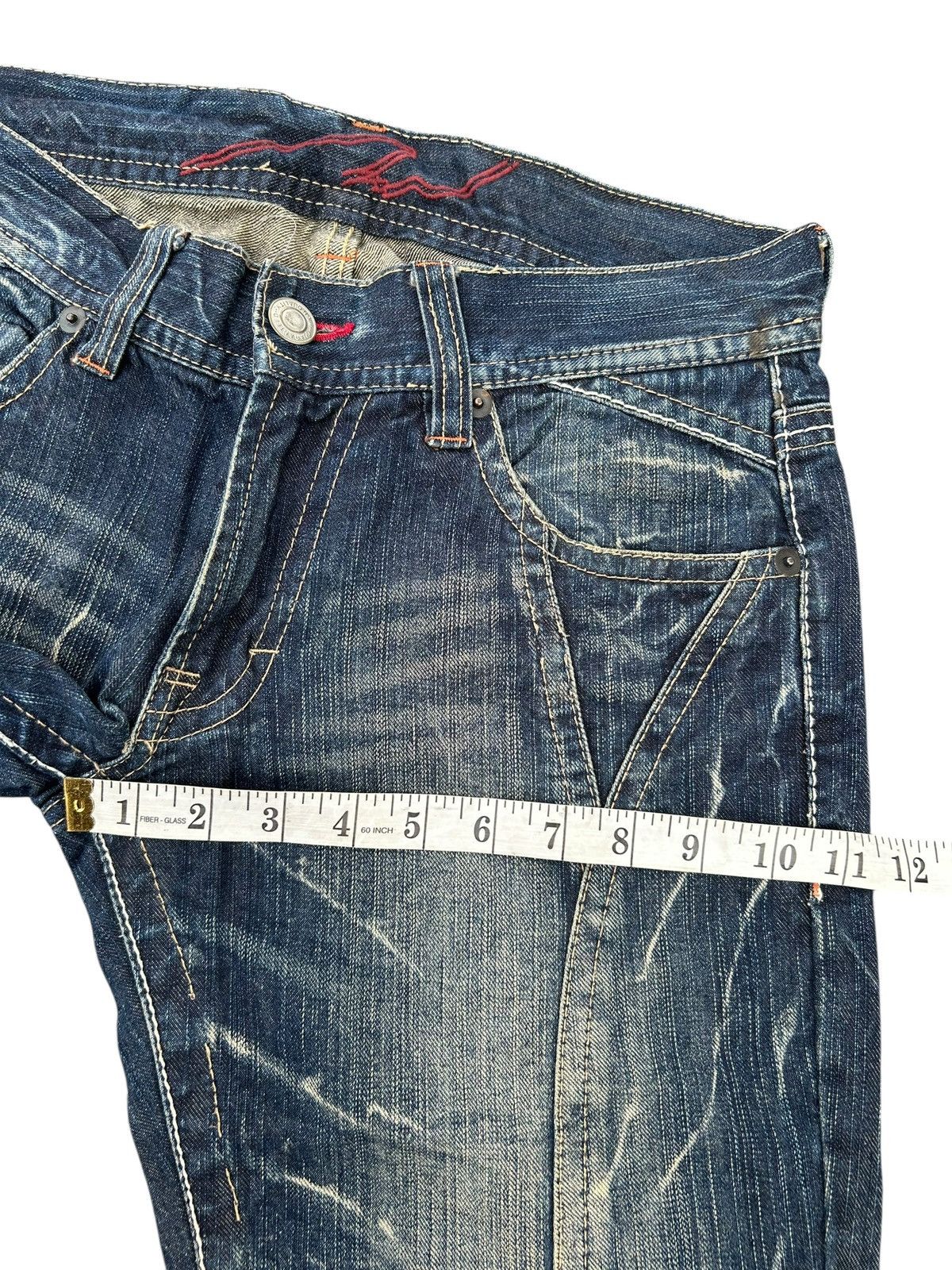 Kapital Flare Japanese Brand Three Stones Throw Denim Jeans Size US 32 / EU 48 - 12 Thumbnail