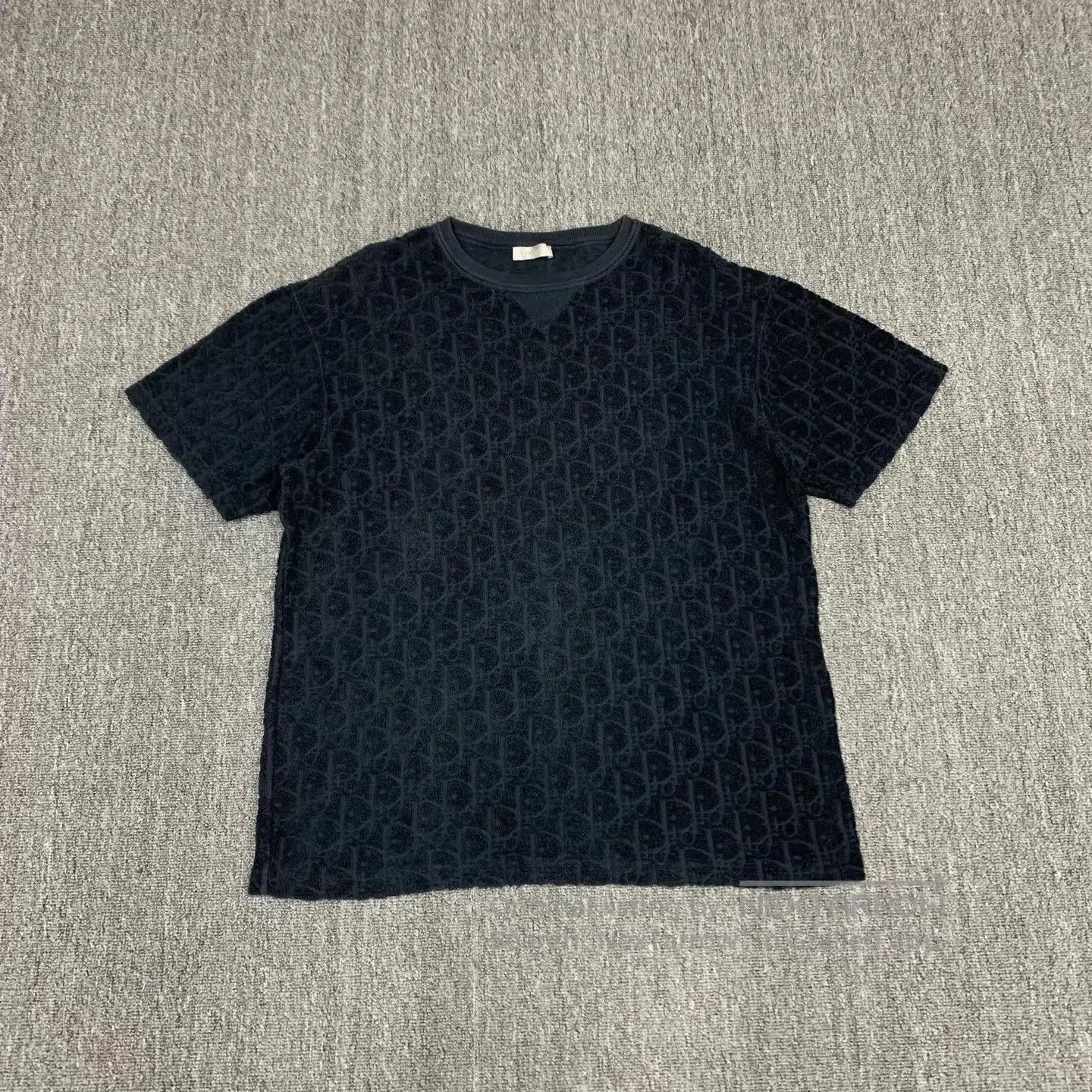 Dior Black Patterned Short-Sleeve Shirt. Size US M / EU 48-50 / 2 - 1 Thumbnail