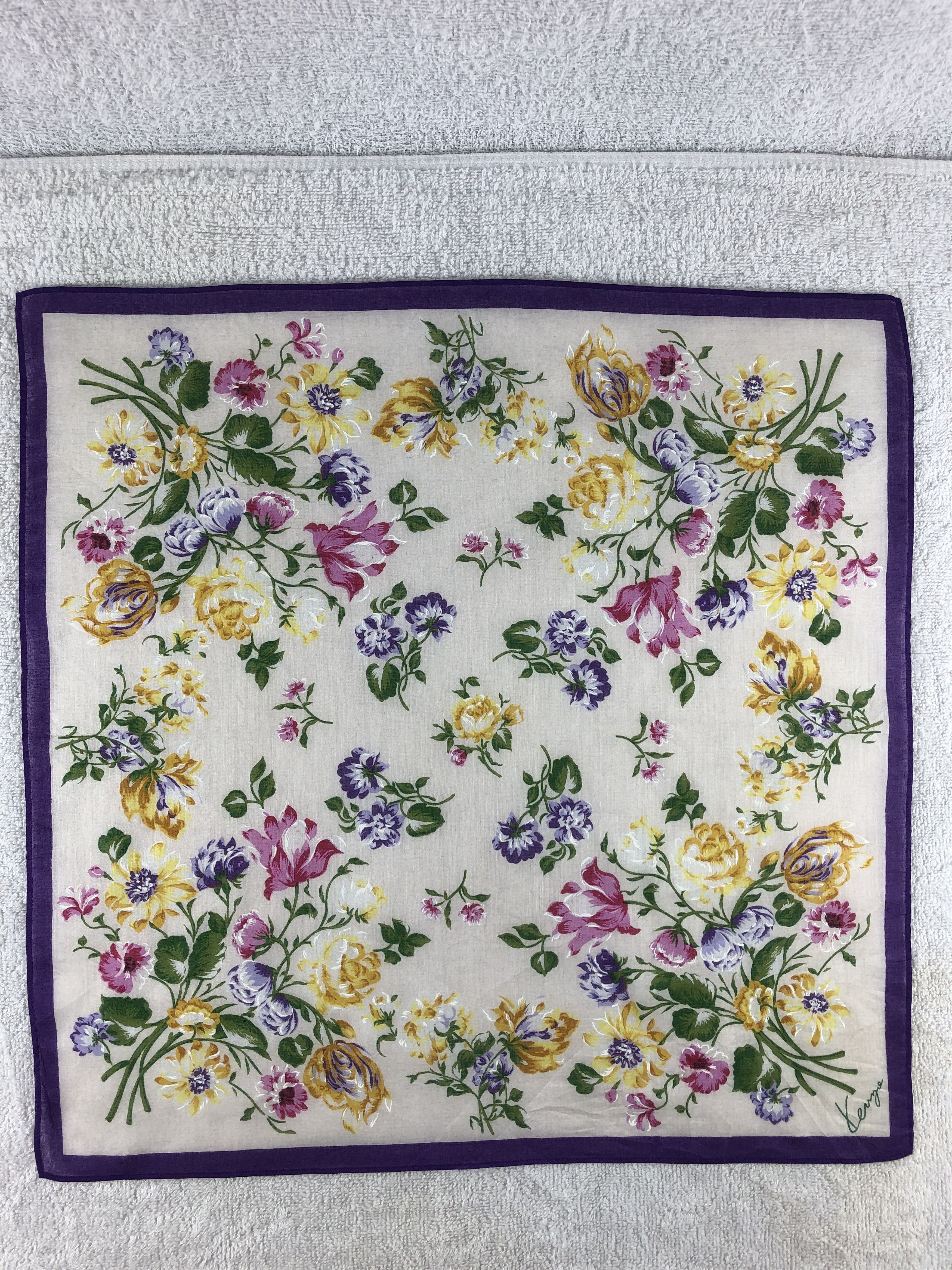 Kenzo × Vintage Kenzo Handkerchief / Bandana / Neckerchief Size ONE SIZE - 3 Thumbnail
