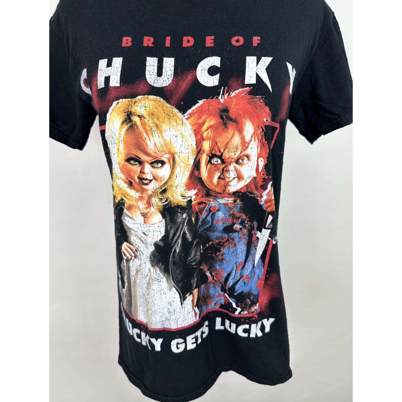 Vintage Chucky Shirt Womens Small Bride of Chucky T-shirt Horror Tee Halloween Shirt Shirt Size S / US 4 / IT 40 - 2 Thumbnail