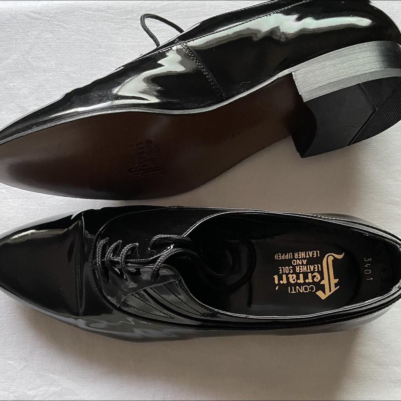 Designer × Ferrari Conti Ferrari Patent Leather Shoes Size US 7 / IT 37 - 3 Thumbnail