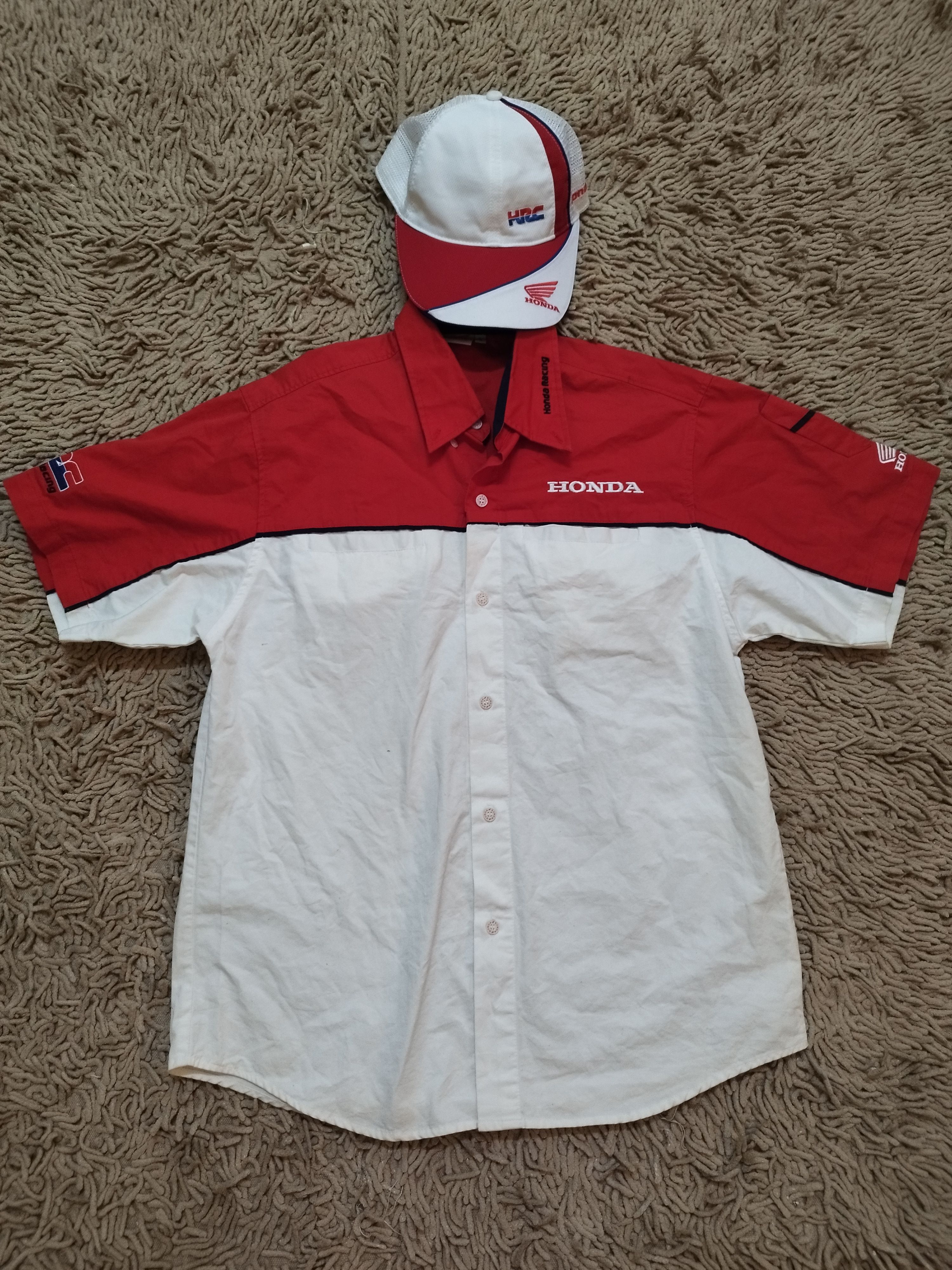 Honda × Japanese Brand Honda HRC Shirt Button Up Honda HRC Cap Size US L / EU 52-54 / 3 - 1 Thumbnail