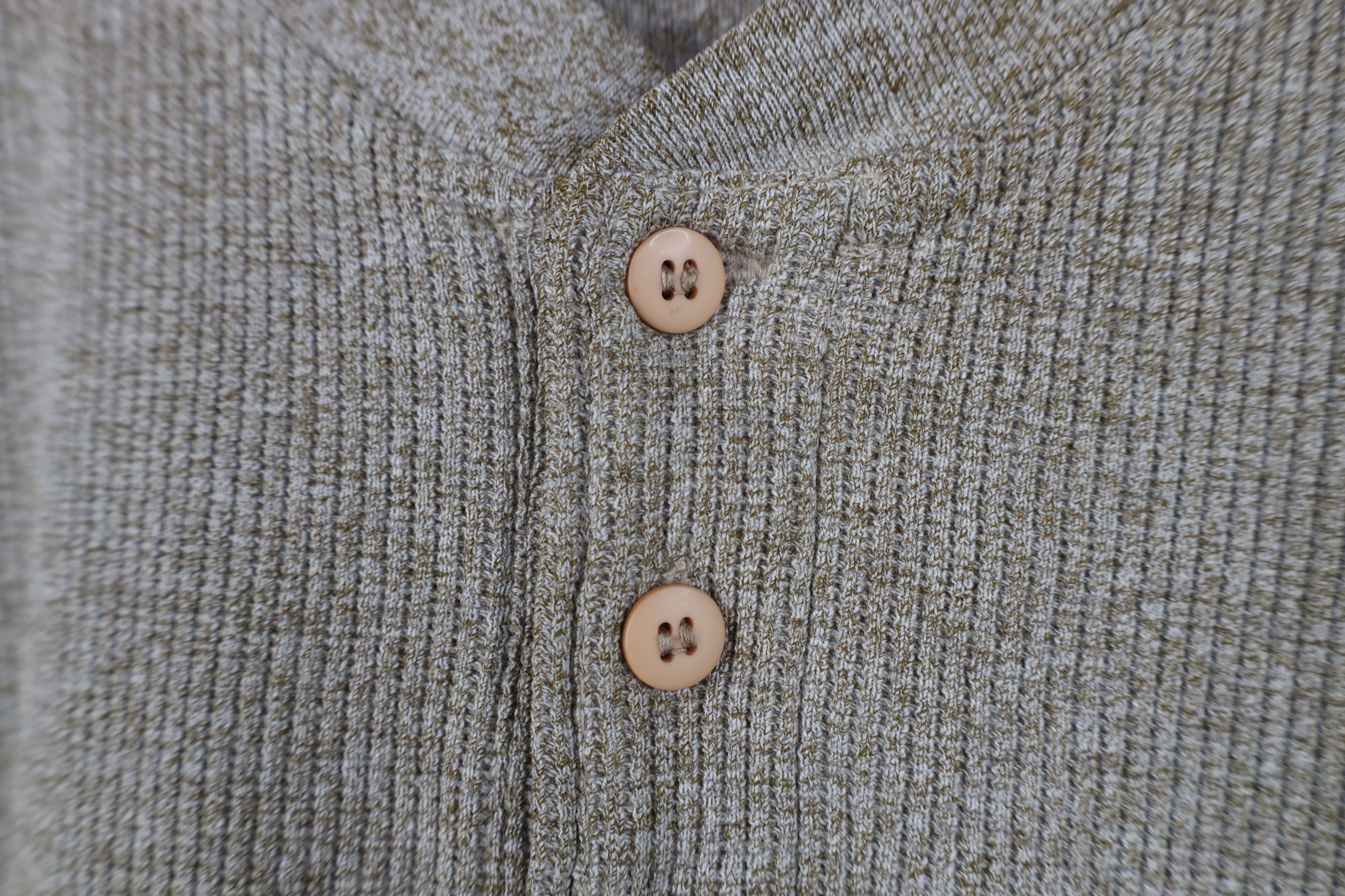 Vintage Vintage 90s Streetwear Waffle Long Sleeve Henley T-Shirt Size US XL / EU 56 / 4 - 4 Thumbnail