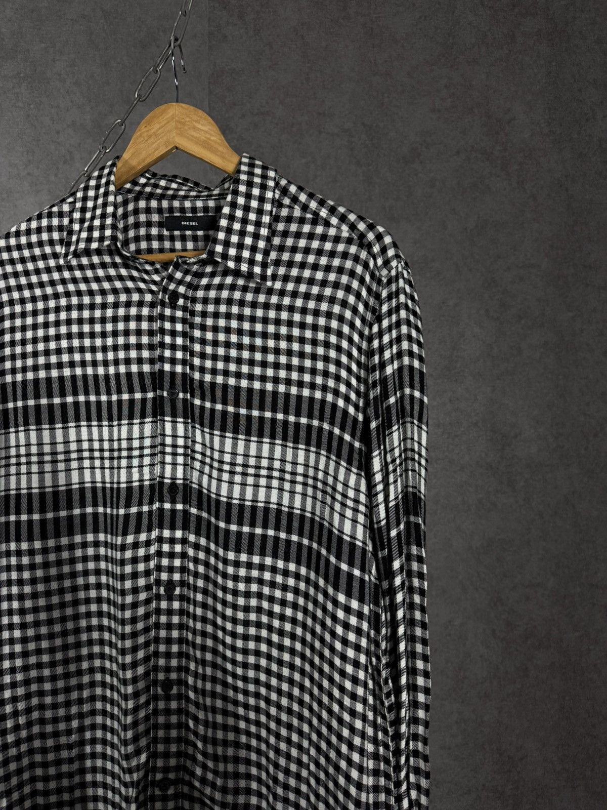 Diesel Diesel luxury designer checkered shirt Size US L / EU 52-54 / 3 - 2 Thumbnail