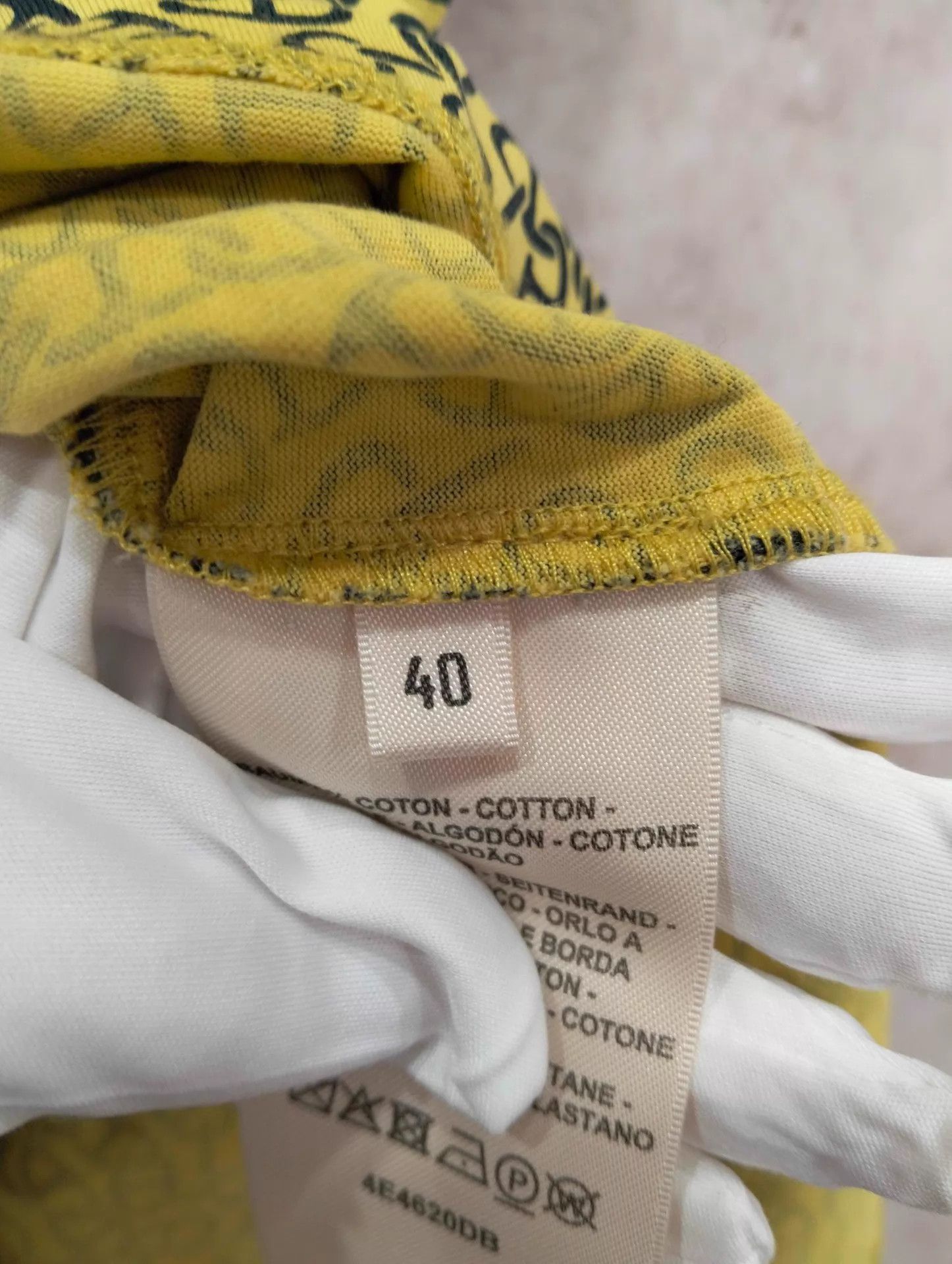 Hermes Hermes yellow allover print short-sleeve T-shirt 40 Size M / US 6-8 / IT 42-44 - 6 Thumbnail