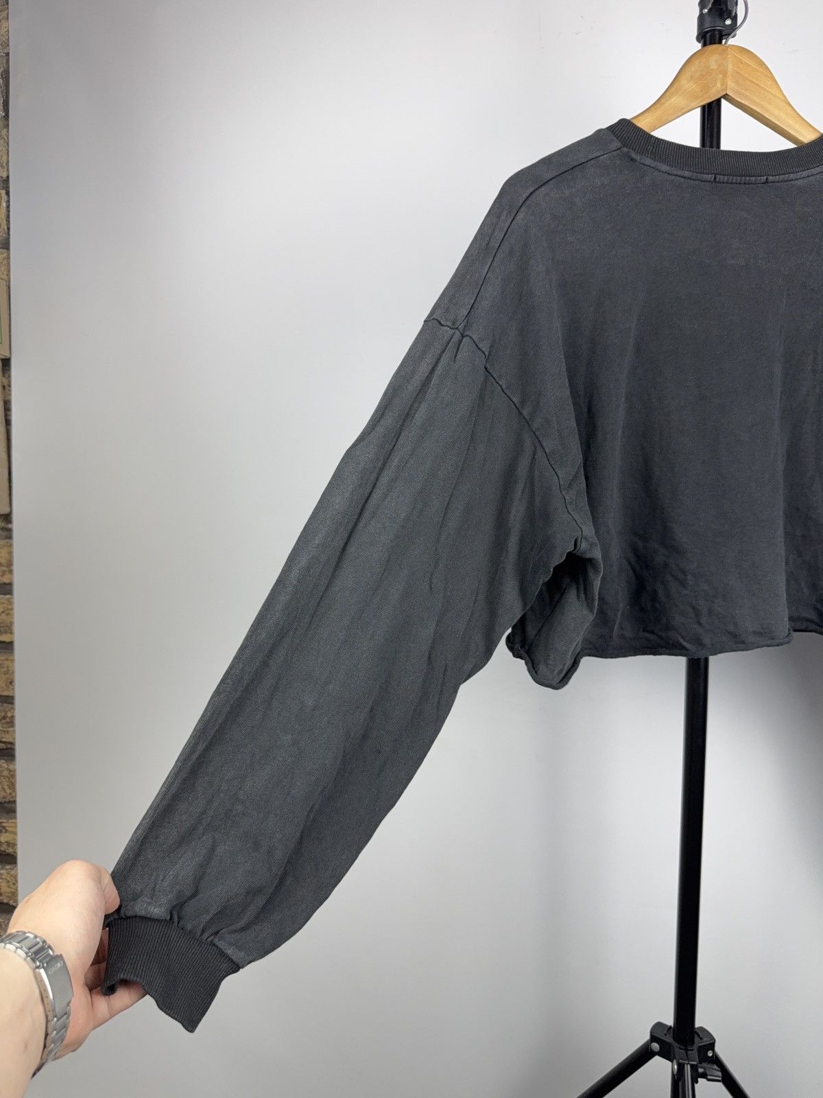 Black Sabbath 2019 Black Sabbath Band Cropped Long Sleeve Tee Bershka Y2K Size L / US 10 / IT 46 - 13 Thumbnail