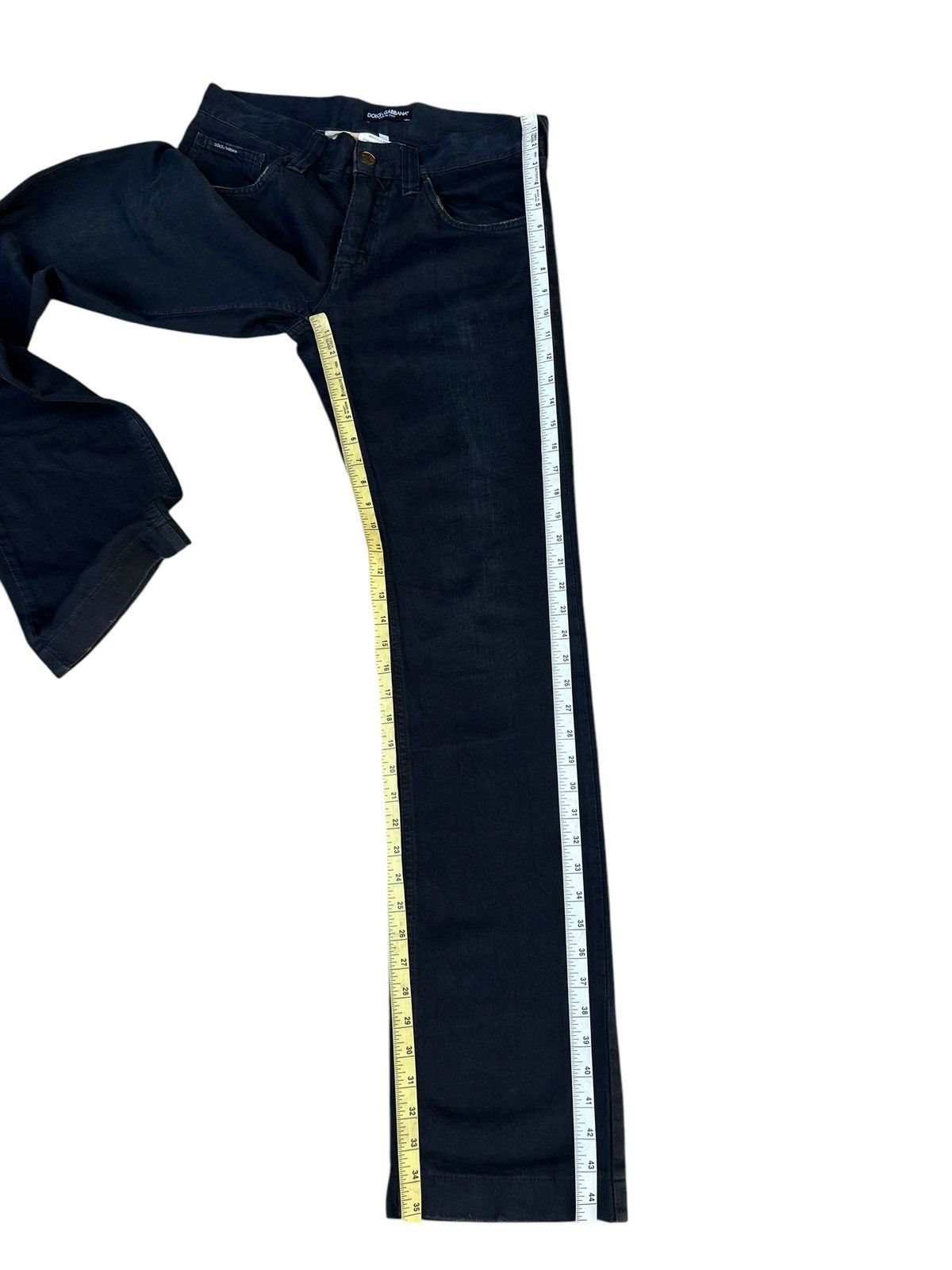Dolce & Gabbana Dolce & Gabbana Distressed 14 Classic Black Denim Pant Size US 30 / EU 46 - 6 Thumbnail