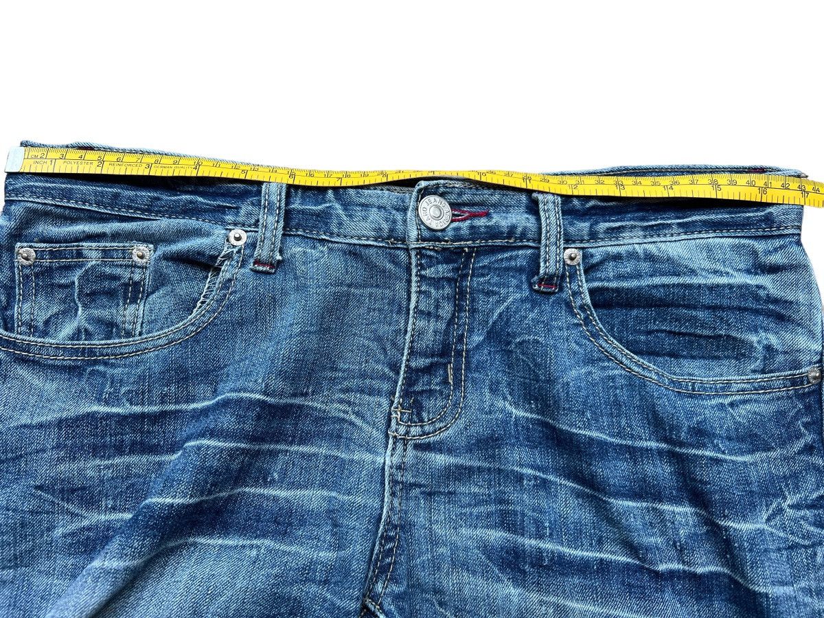 Japanese Brand Aft Distressed Faded Flare Jeans 34x31.5