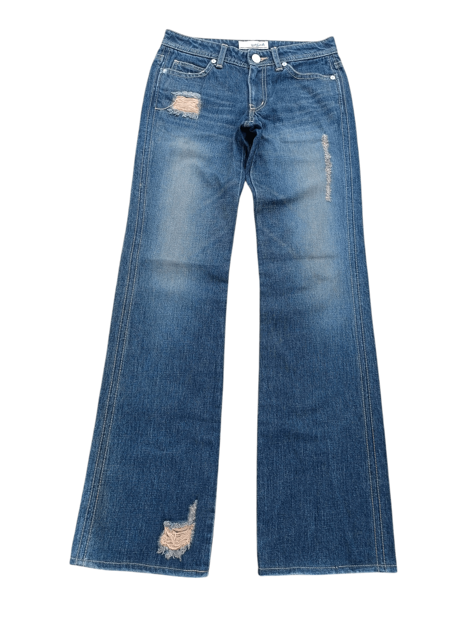 Japanese Brand FYE FLARED 🔥 BETTY SMITH DISTRESSED BOOT CUT DENIM Size US 28 / EU 44 - 3 Thumbnail