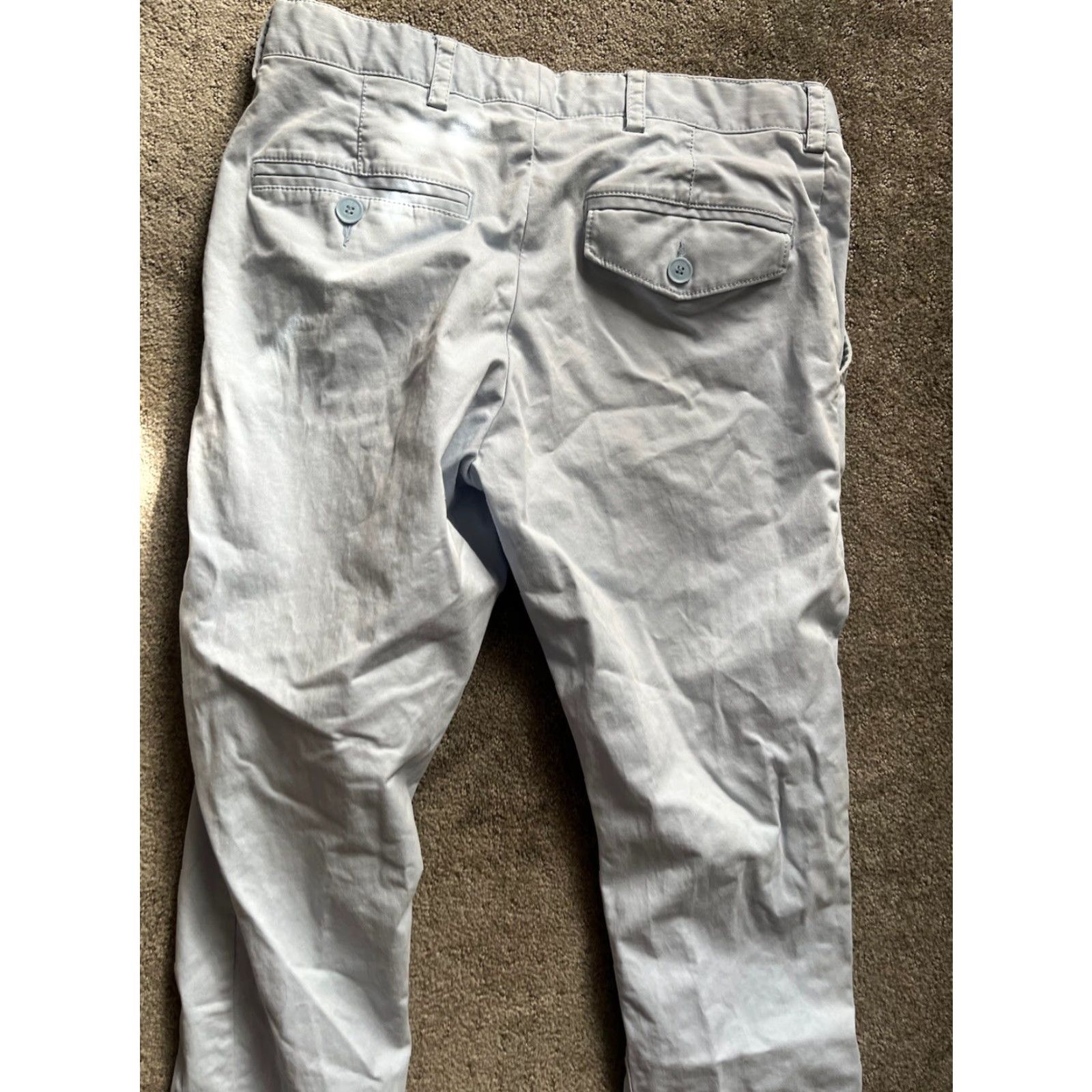 French Connection FRENCH CONNECTION Light Blue PANT CHINO STRETCH MACHINE GUN SZ 30 X 31 Size US 30 / EU 46 - 4 Thumbnail