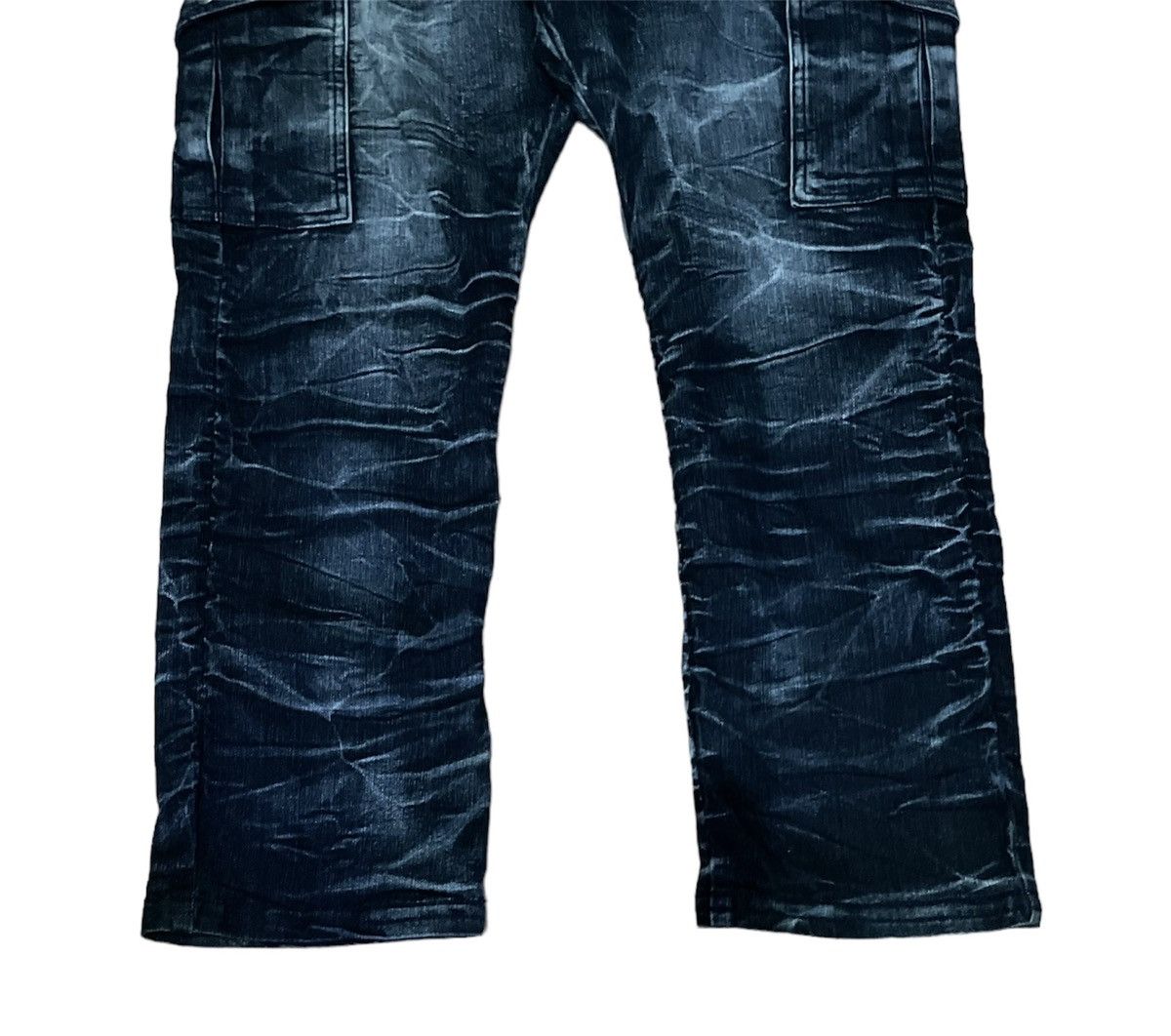 Isamu Katayama Backlash Japanese Brand Semantic Design Ankle Cargo Jeans Size US 32 / EU 48 - 4 Thumbnail