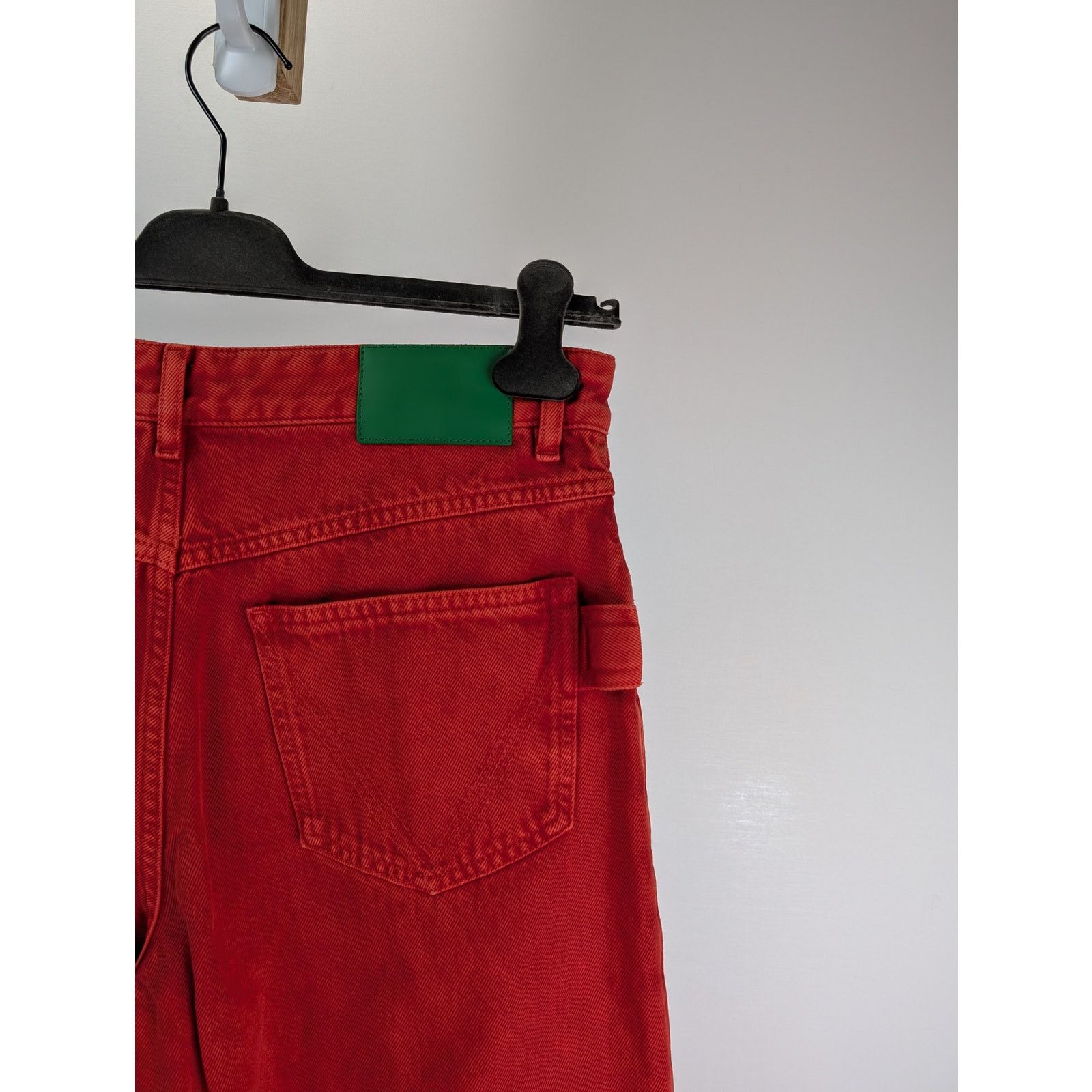 Bottega Veneta o1rshd1 Faded Colour Wash Denim Jean in Deep Red Size US 32 / EU 48 - 13 Thumbnail