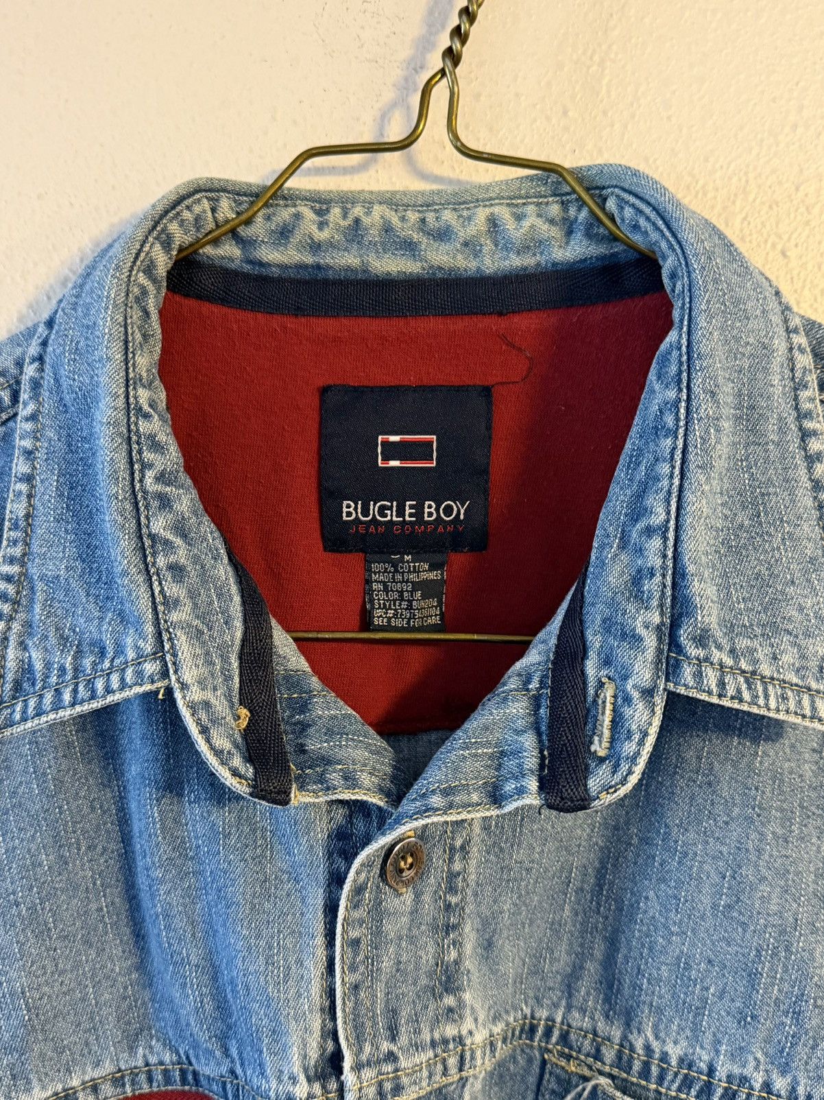 Bugle Boy vintage 90s y2k bugle boy denim shirt with eagle graphic Size US M / EU 48-50 / 2 - 2 Thumbnail