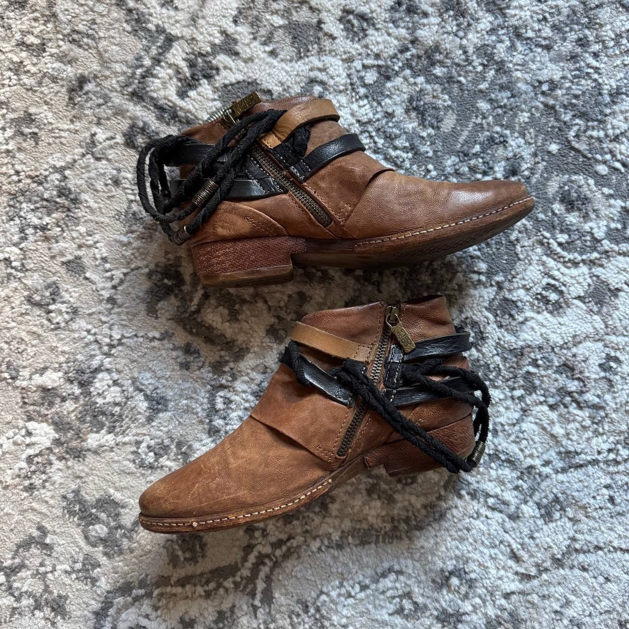 A.S.98 A.S. 98 Avantgarde Ankle Western Airstep Boho Leather Boots Size US 8 / IT 38 - 1 Thumbnail