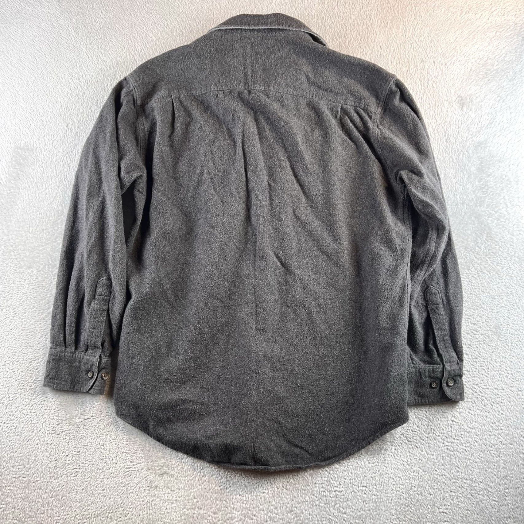 Vintage VINTAGE St Johns Bay Cotton Flannel Shirt Heavyweight Mens M Gray Shirt Size US M / EU 48-50 / 2 - 2 Thumbnail
