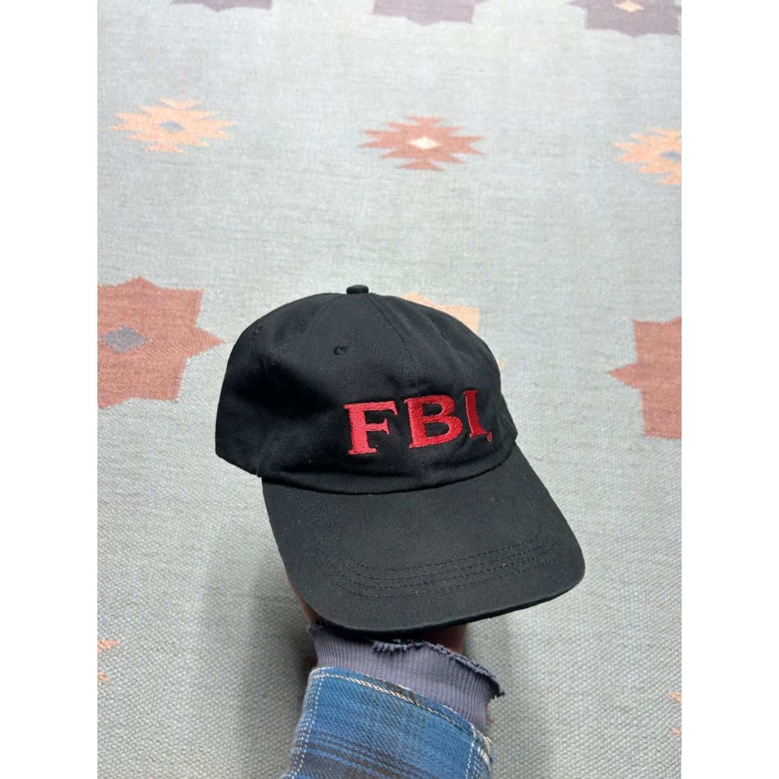 Vintage VINTAGE strapback hat cap FBI farm bureau insurance black red adjustable Size ONE SIZE - 2 Thumbnail