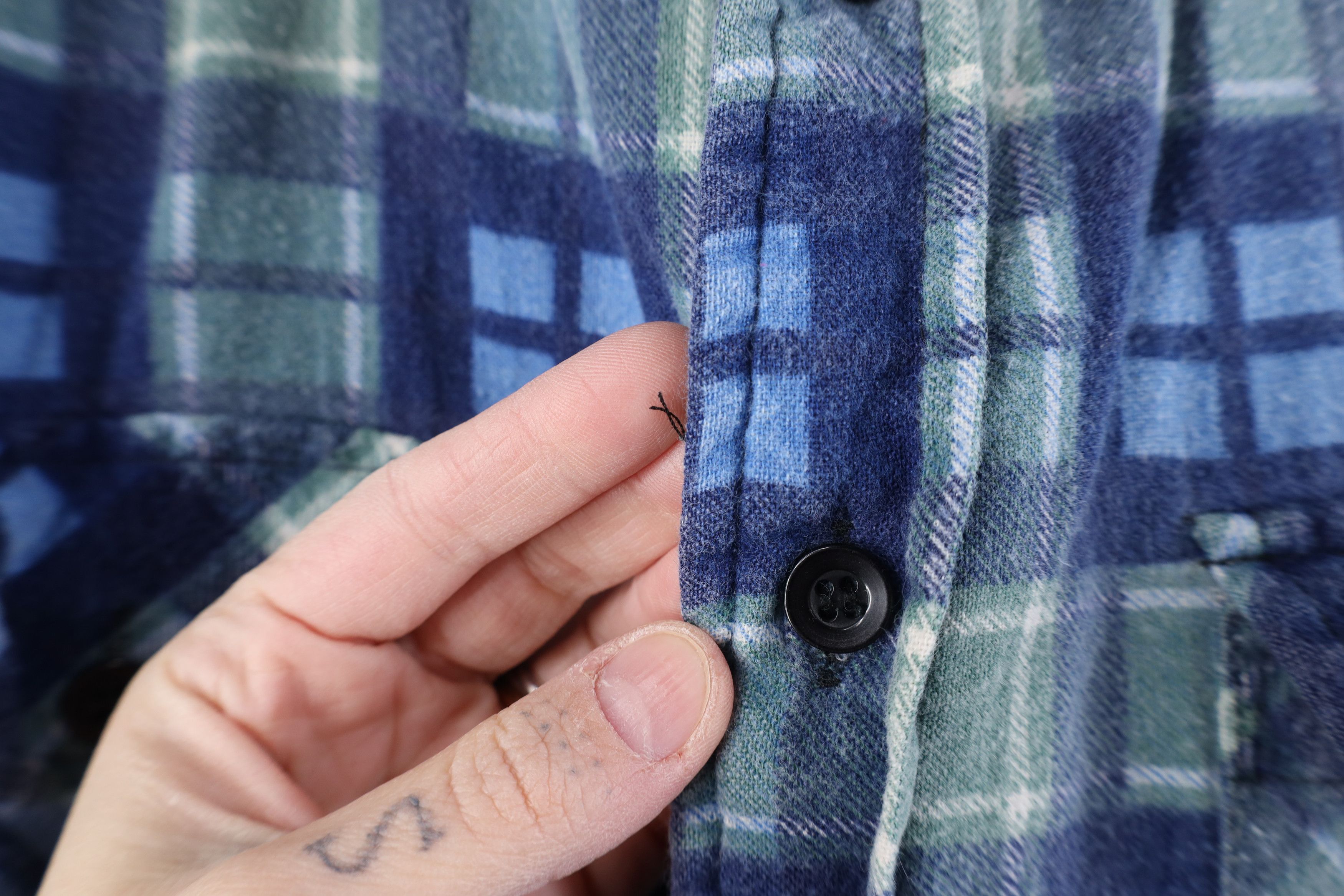 Vintage Vintage 90s Streetwear Flannel Button Shirt Jacket Jac Shirt Size US XXL / EU 58 / 5 - 9 Thumbnail