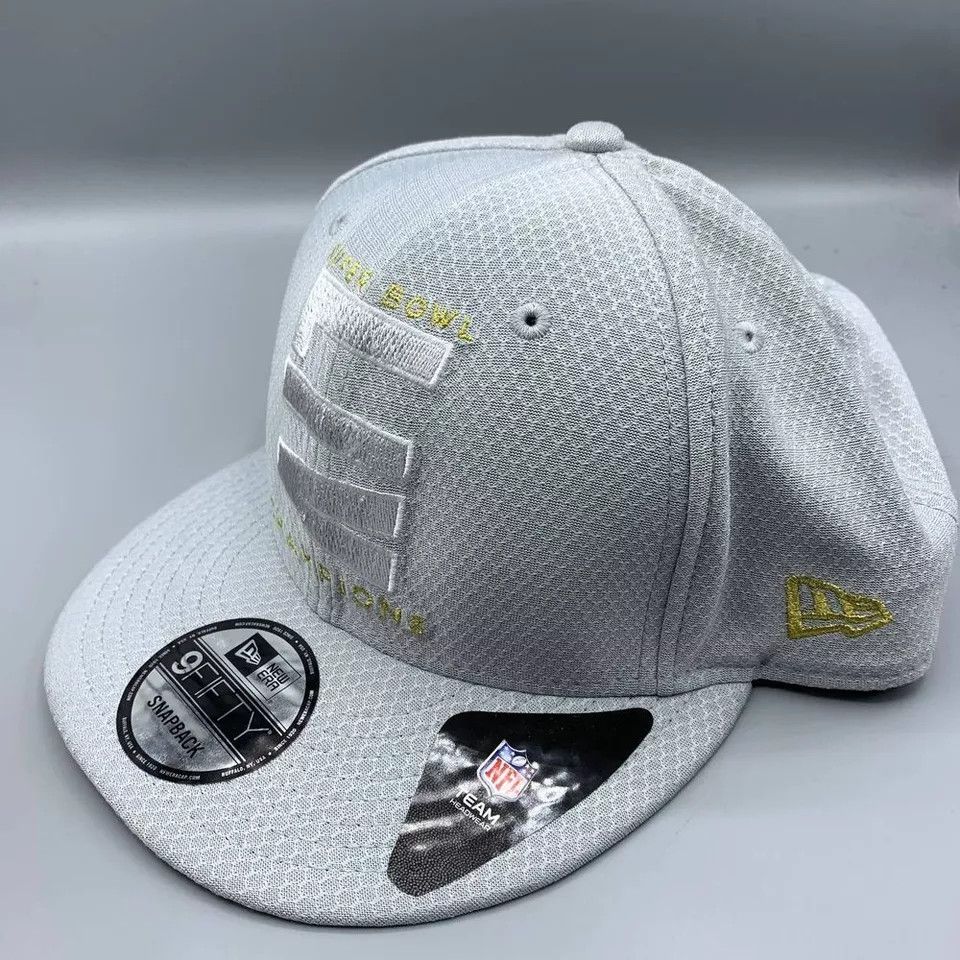 New Era Kansas City Chiefs Hat Men Gray Superbowl LIV Snap Back Cap Size ONE SIZE - 3 Thumbnail