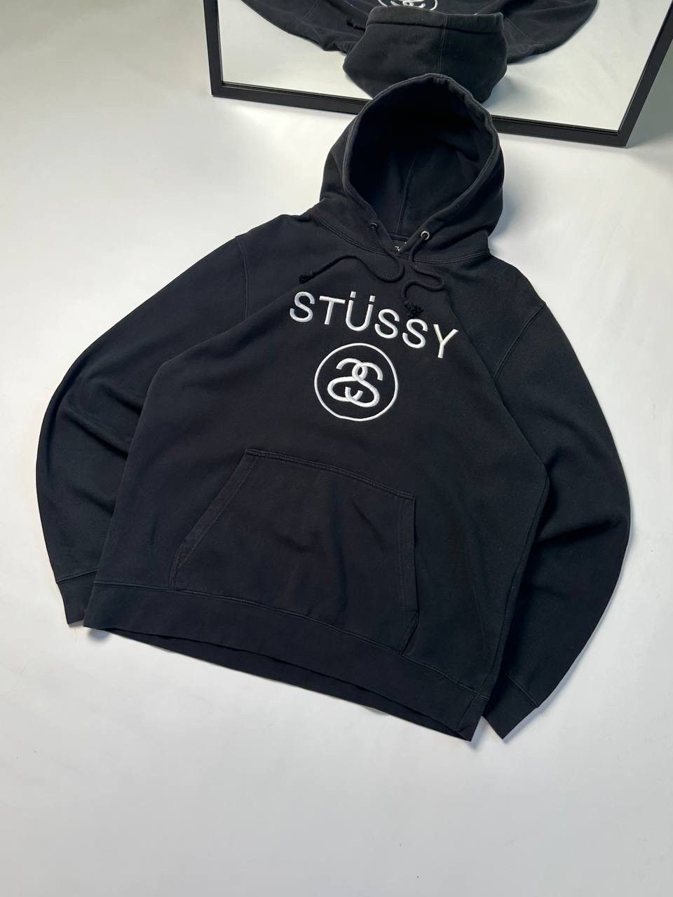 Stussy 🔥00s Vintage Stussy USA Baggy Hoodie Big logo Japanese Size US L / EU 52-54 / 3 - 1 Thumbnail