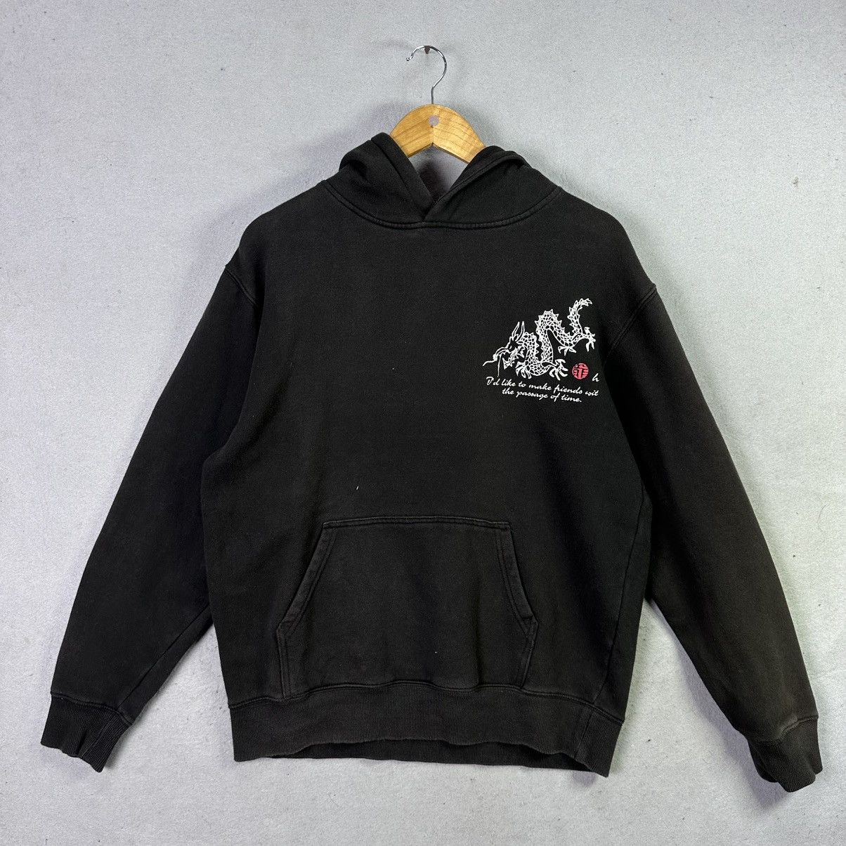 Japanese Brand Vintage Sorridere Dragon Hoodie Black Japanese Style Size US L / EU 52-54 / 3 - 2 Thumbnail
