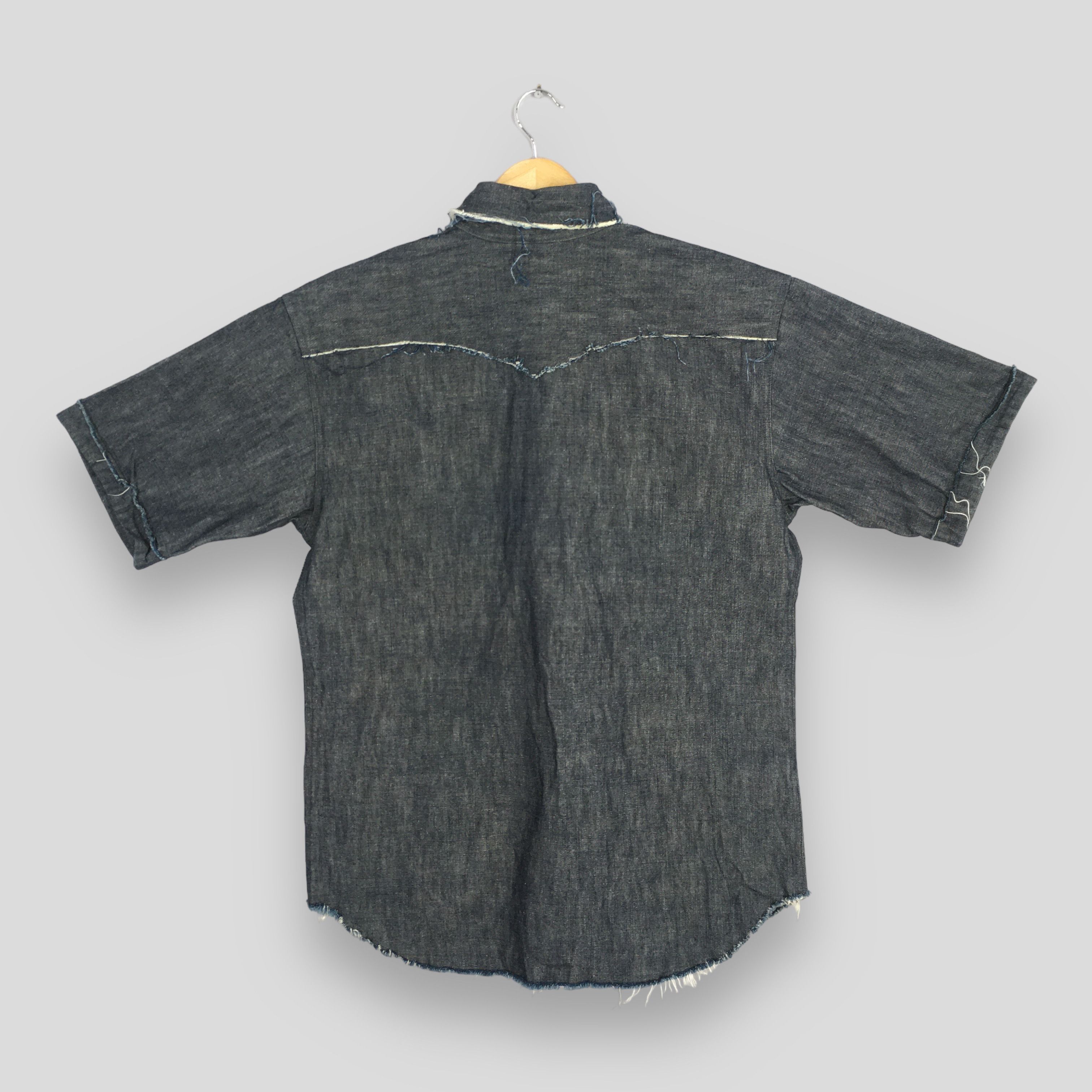 If Six Was Nine × Yoshiyuki Konishi Vintage 90s Ficce Jeans Denim Shirt Medium Size US M / EU 48-50 / 2 - 6 Thumbnail