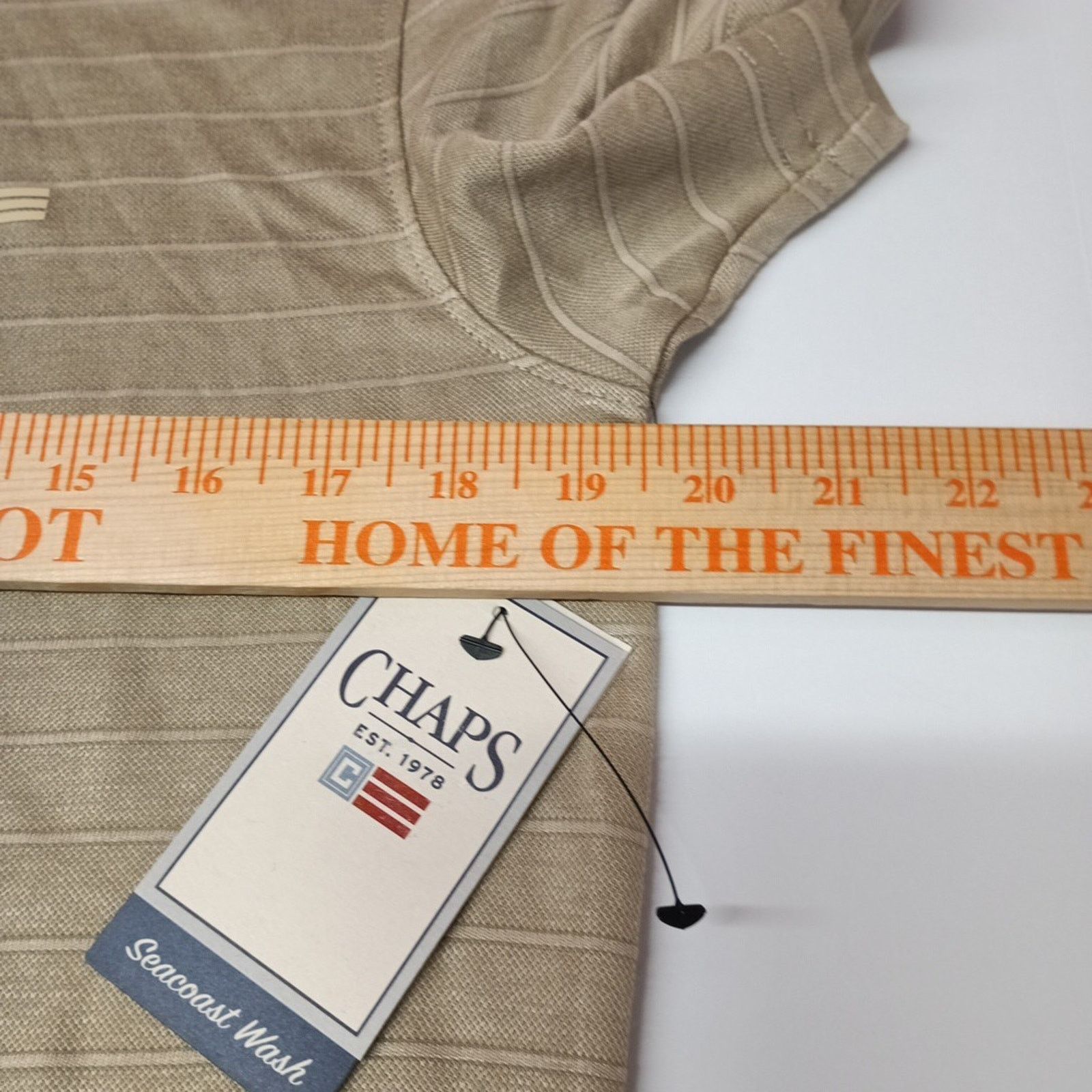 Chaps Chaps Milton Polo Shirt Men's S Desert Khaki Seacoast Wash Size US S / EU 44-46 / 1 - 4 Thumbnail