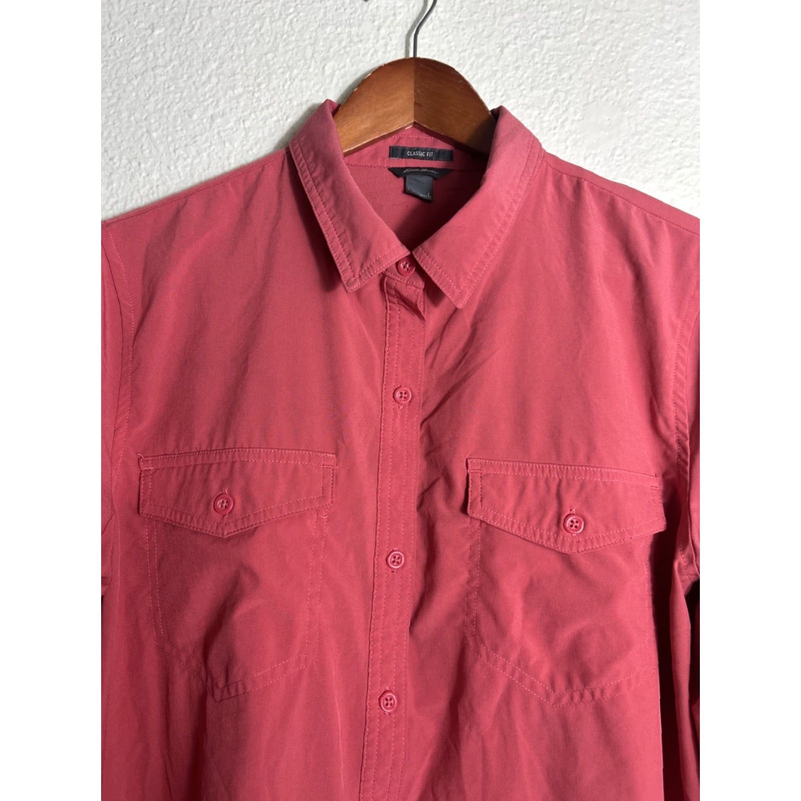 Eddie Bauer VINTAGE Eddie Bauer Women's Departure 2.0 Long-Sleeve Shirt Pink Large Women’s Shirt Button-Up Women Womens Large Pink Shirt 1586163 Size L / US 10 / IT 46 - 3 Thumbnail