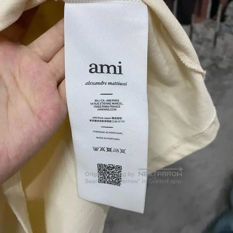 AMI AMI Beige Cotton Short Sleeve T-Shirt . Size US S / EU 44-46 / 1 - 6 Thumbnail