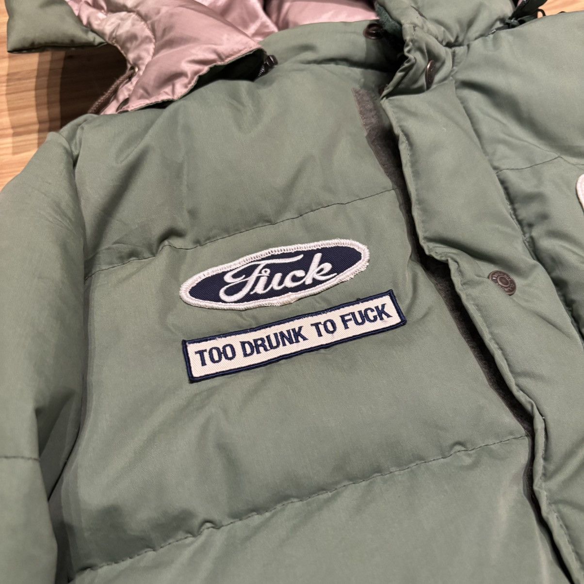 Hysteric Glamour Hysteric Glamour Too Drunk To Fuck Puffer Jacket Size US L / EU 52-54 / 3 - 3 Thumbnail