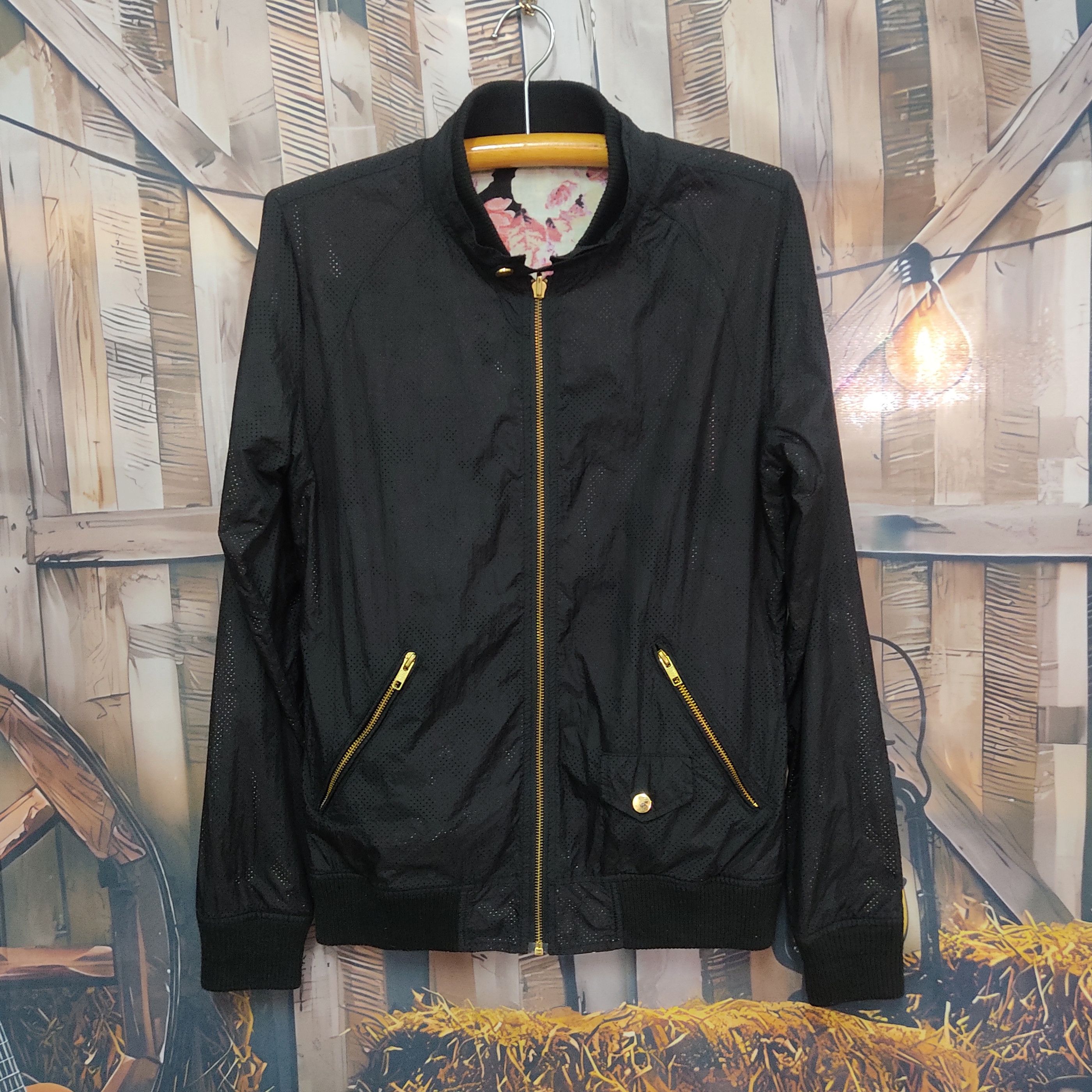 Joyrich JOYRICH Floral Black Reversible Blouson Zipper Jacket Size US M / EU 48-50 / 2 - 4 Thumbnail
