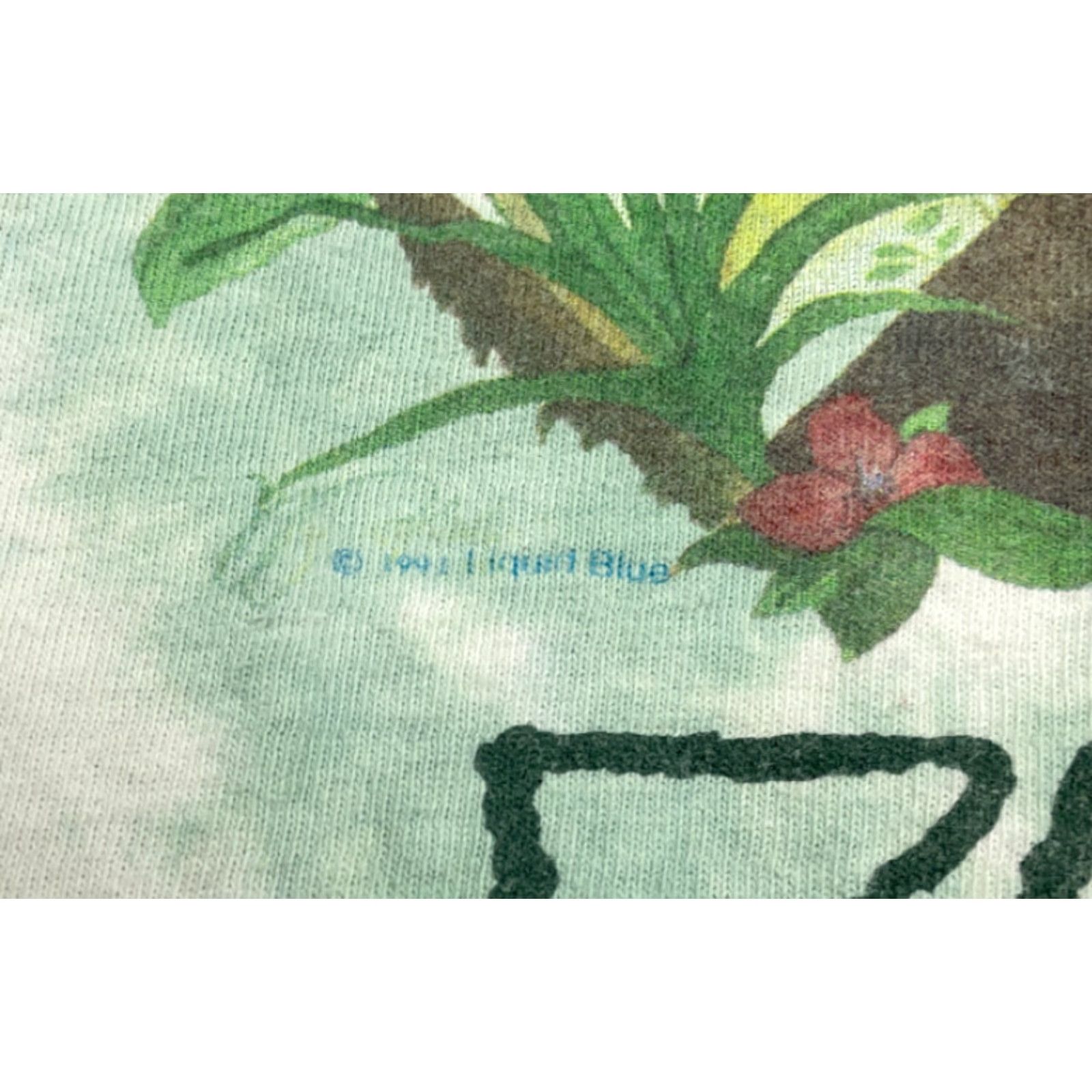 Liquid Blue VINTAGE Liquid Blue 1991 Rainforest T-Shirt Adult XL Tie Dye Crew Neck Short Sleeve Cotton Jersey AOP Graphic Print 90s Mens Size US XL / EU 56 / 4 - 5 Thumbnail