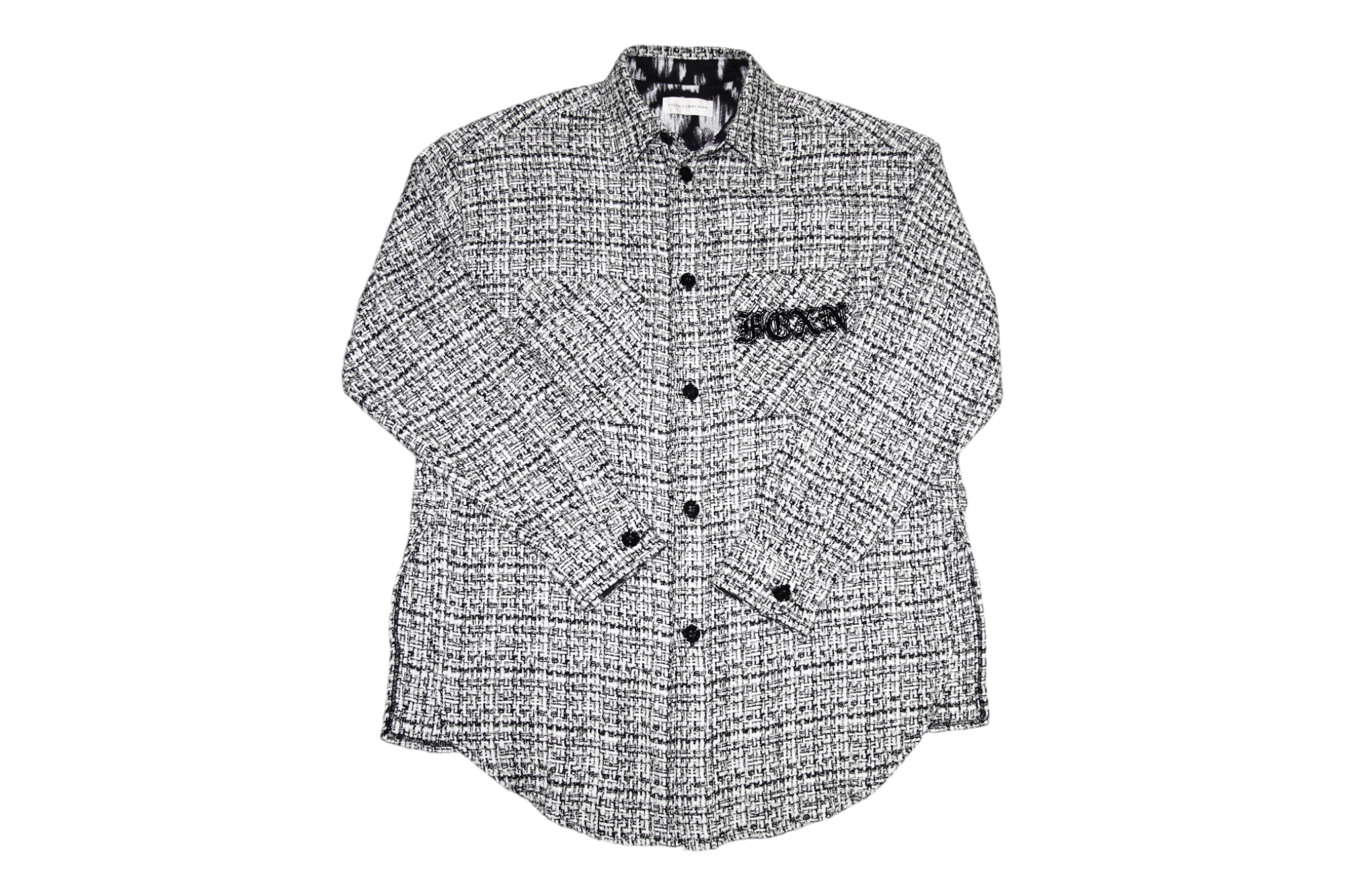 Faith good Connexion Mens Black Buttonup Shirt