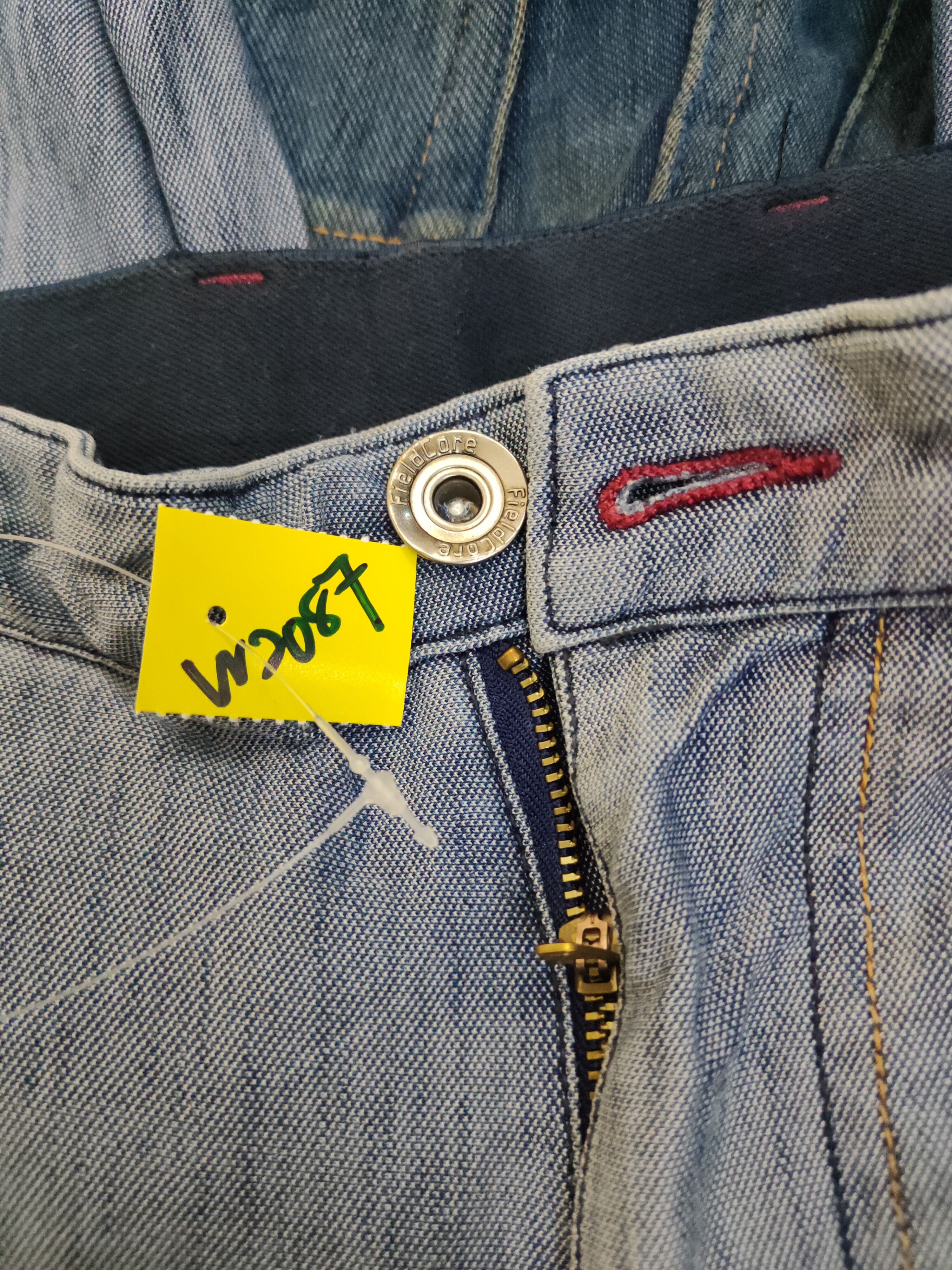 Japanese Brand FieldCore Blue Distressed Ripped Soft Jeans #W2087 Size US 30 / EU 46 - 13 Thumbnail