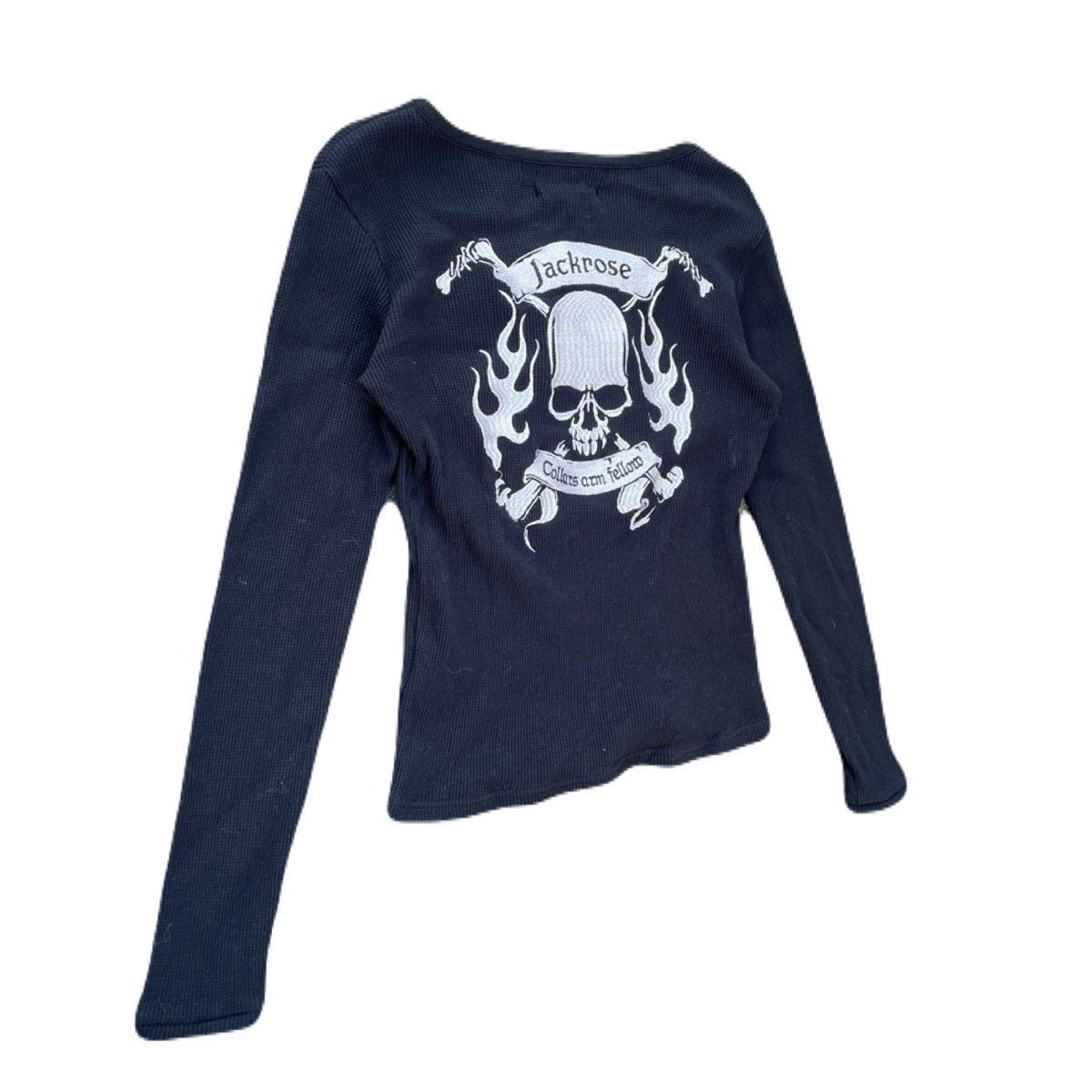 2000s JACKROSE Skull Embroidery Long Sleeve Tee Japanese