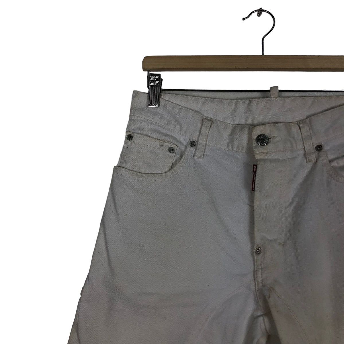 Dsquared2 🔥White Casual Denim Pants Dsquared2 Size US 30 / EU 46 - 6 Thumbnail